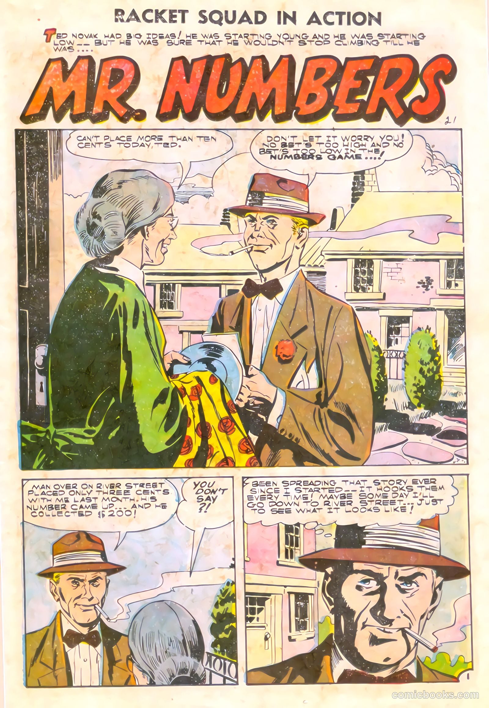 Racket Squad in Action #19 (1955) — page 23 of 36