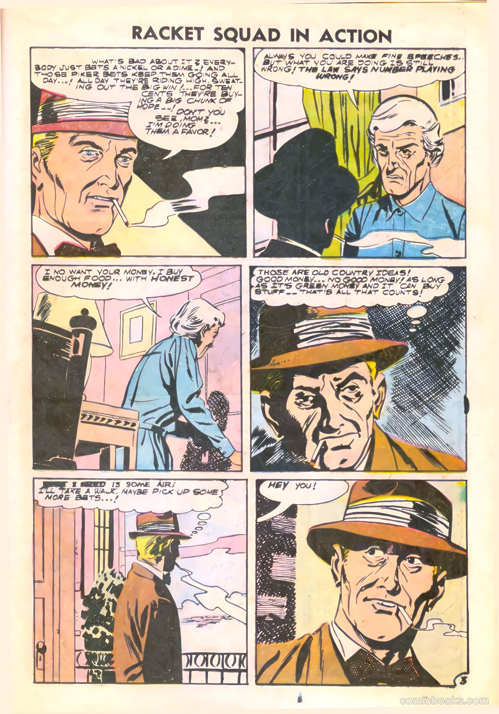 Racket Squad in Action #19 (1955) — page 25 of 36