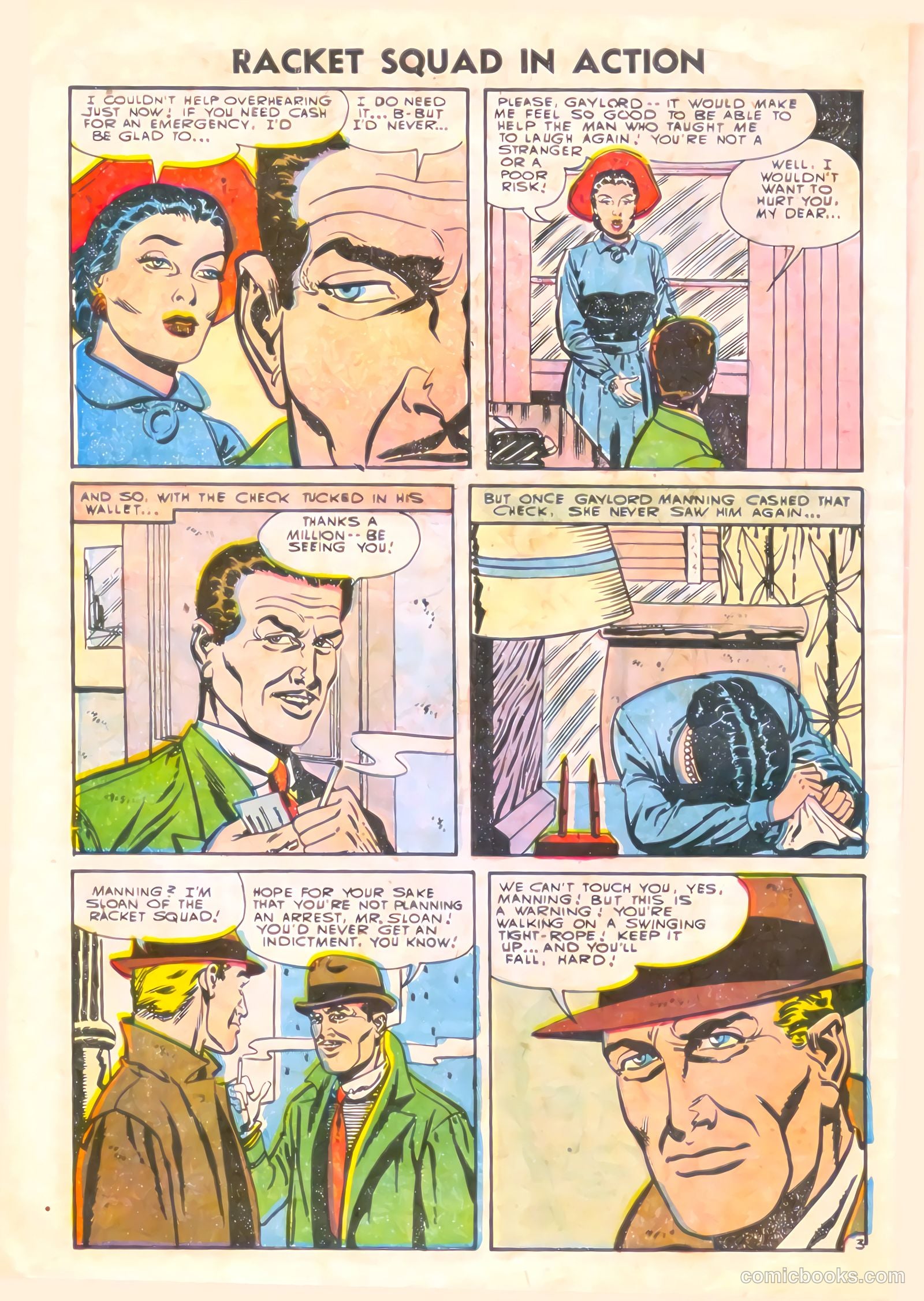 Racket Squad in Action #19 (1955) — page 30 of 36