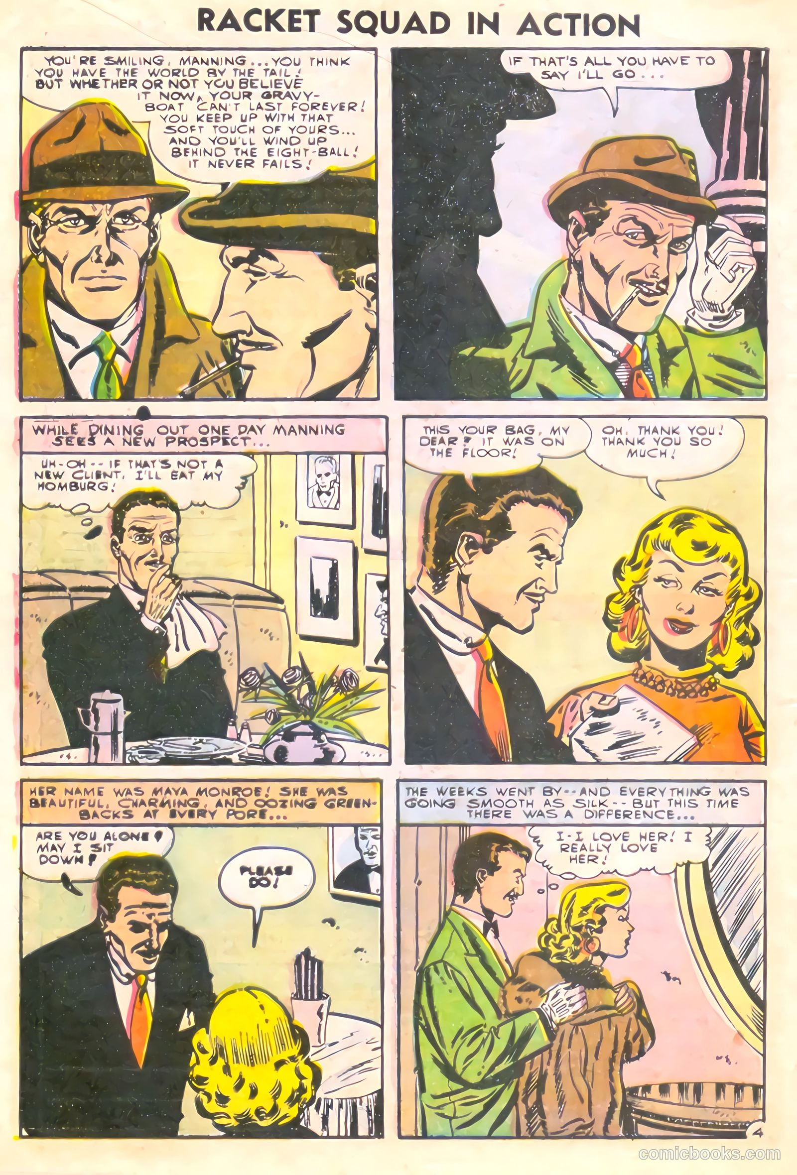 Racket Squad in Action #19 (1955) — page 32 of 36