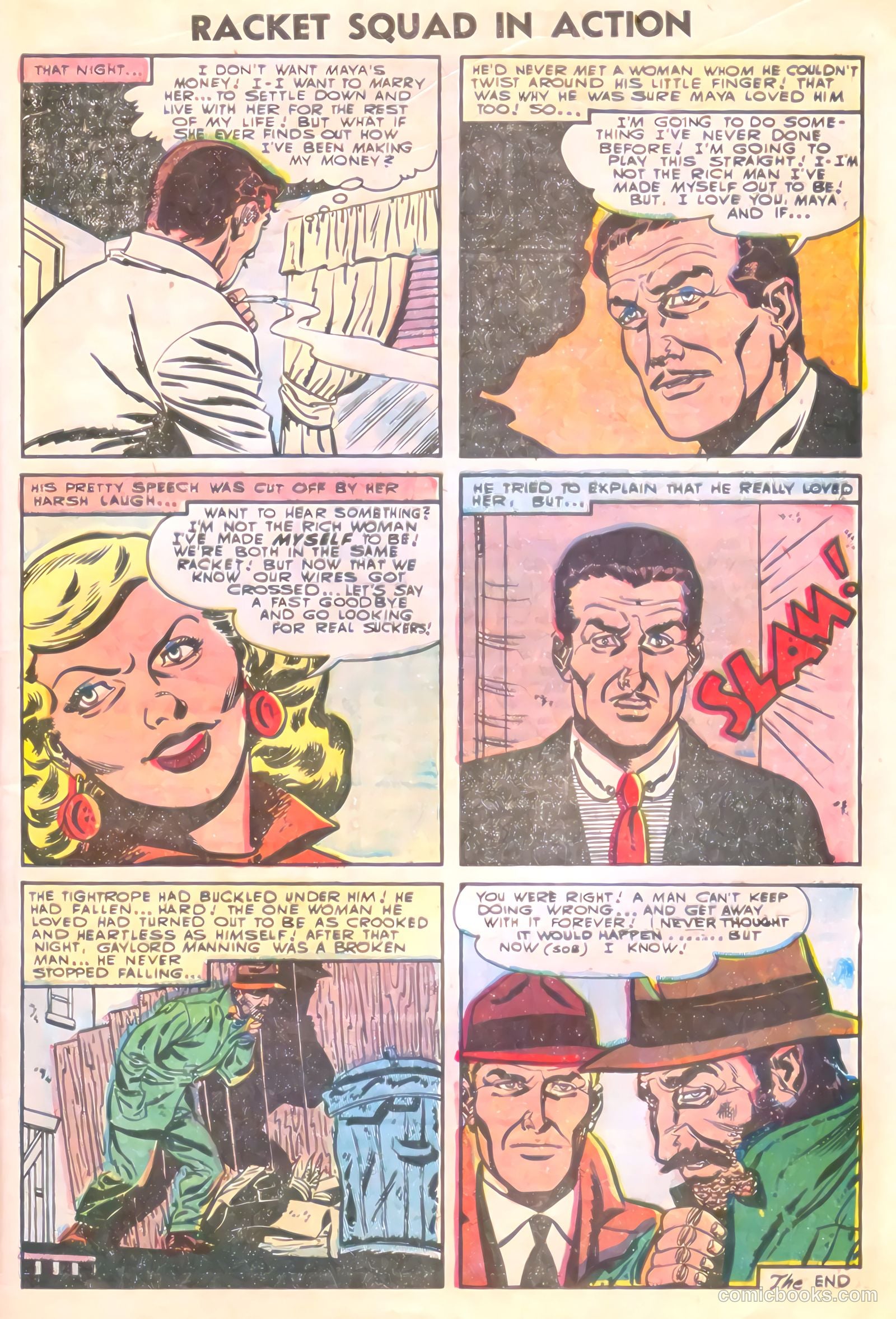 Racket Squad in Action #19 (1955) — page 33 of 36