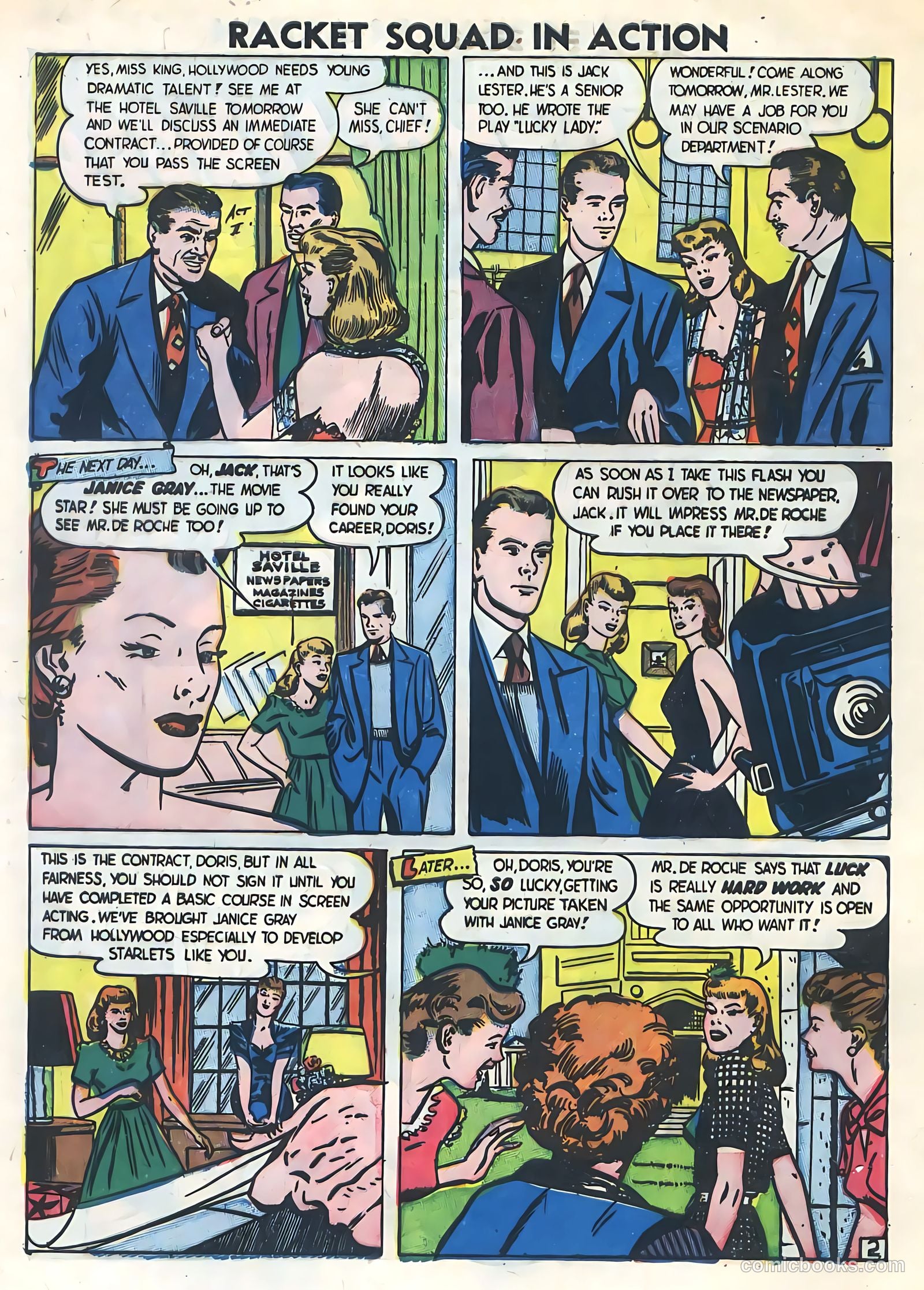 Racket Squad in Action #2 (1952) — page 4 of 36