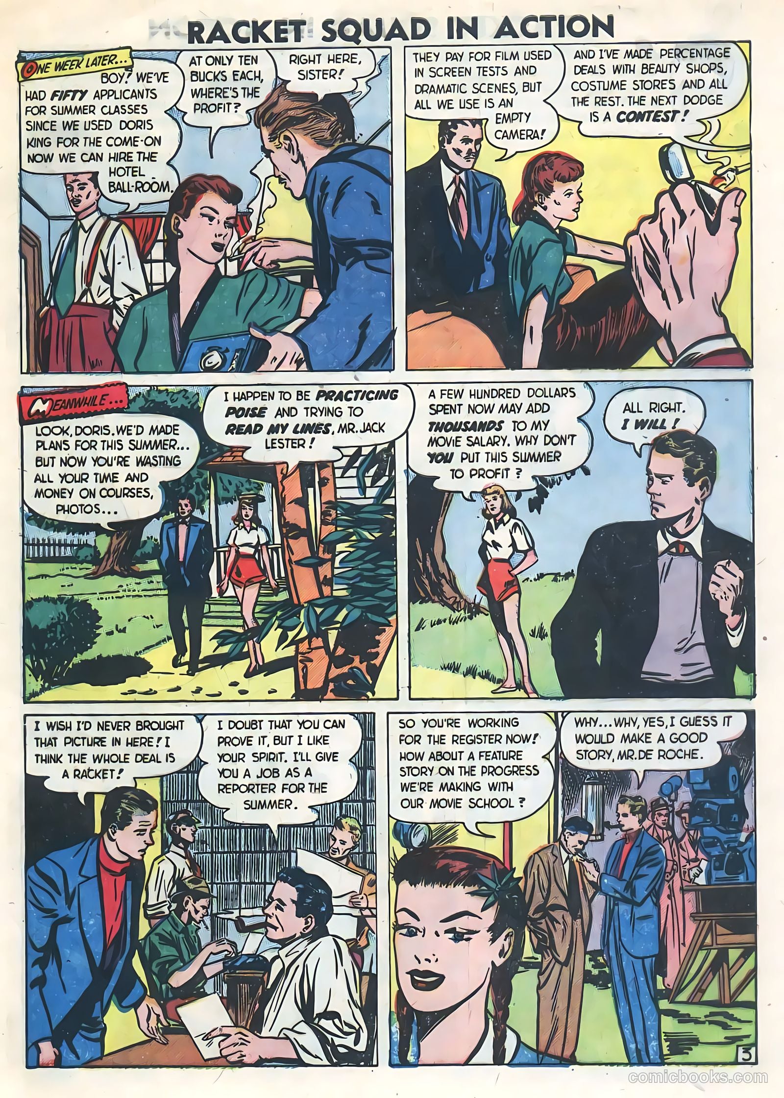 Racket Squad in Action #2 (1952) — page 5 of 36