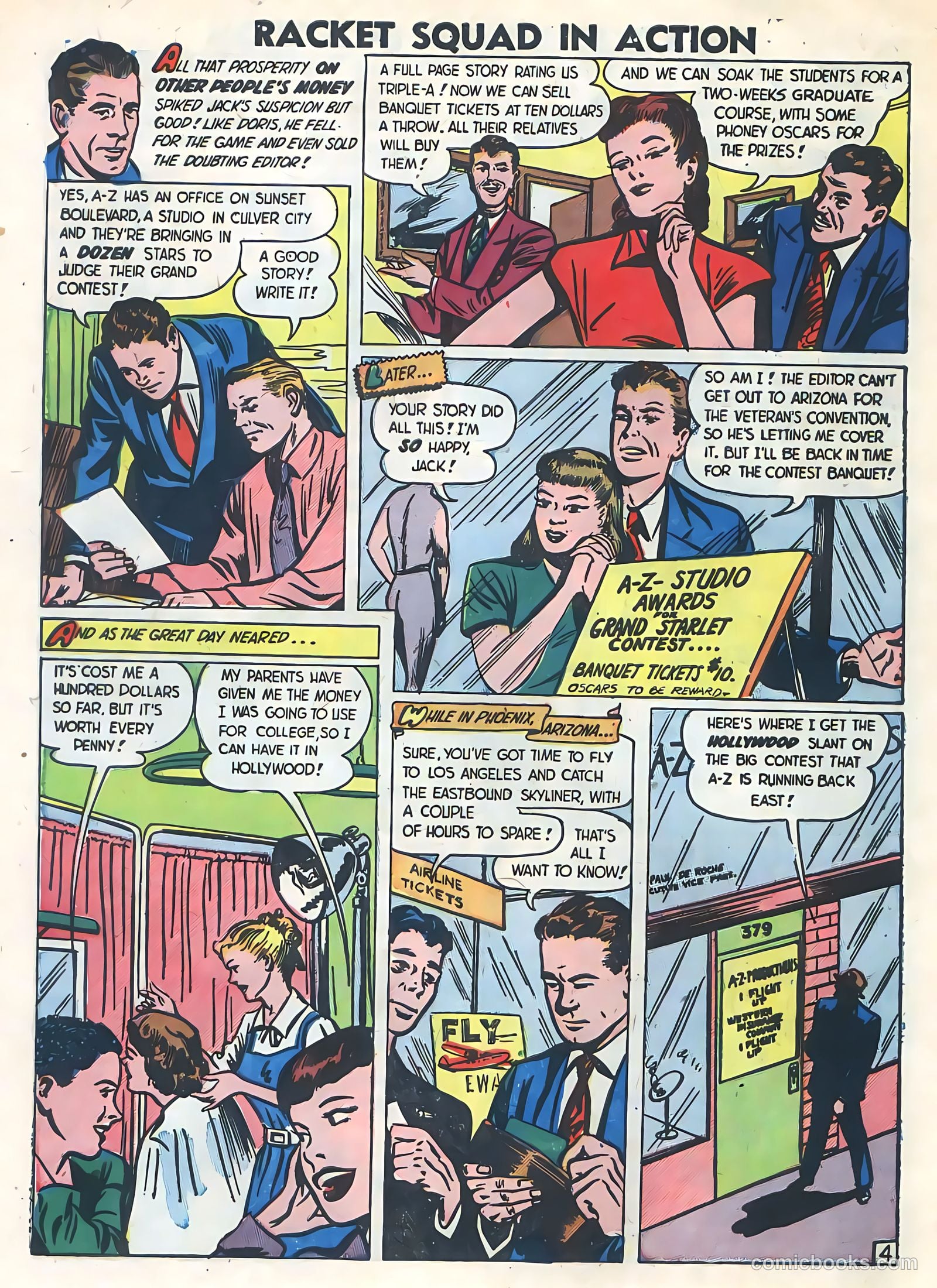 Racket Squad in Action #2 (1952) — page 6 of 36