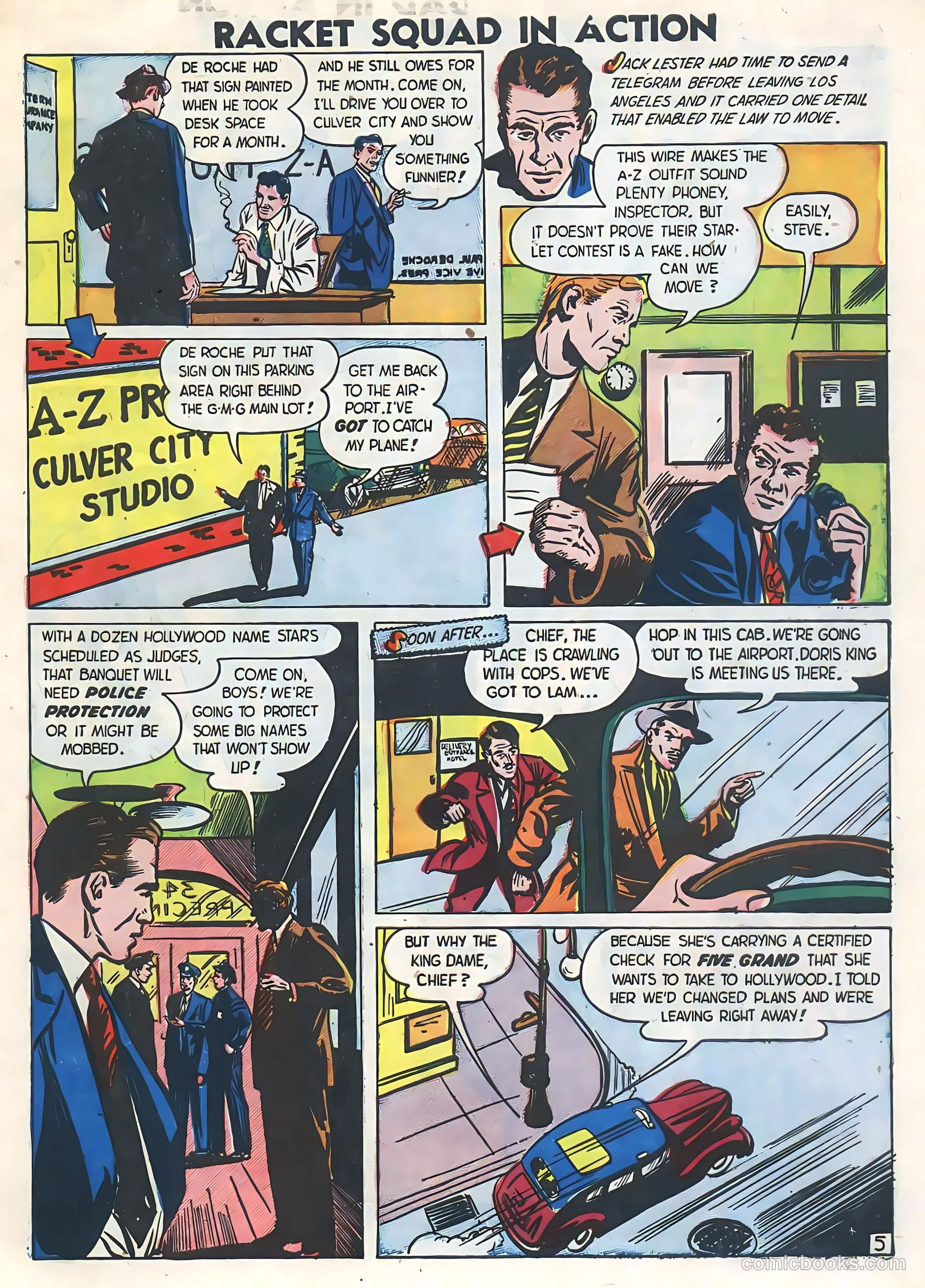 Racket Squad in Action #2 (1952) — page 7 of 36
