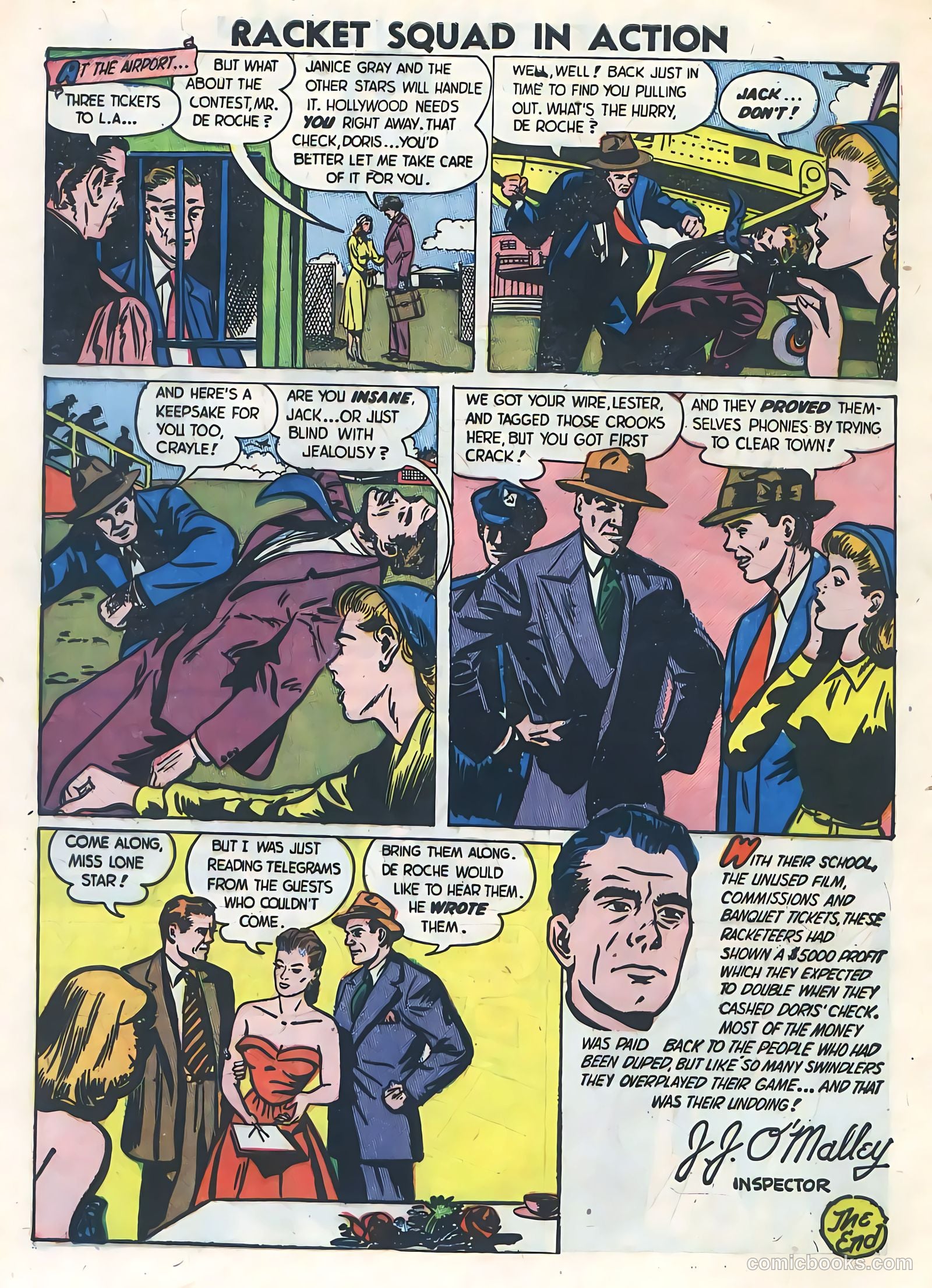 Racket Squad in Action #2 (1952) — page 8 of 36