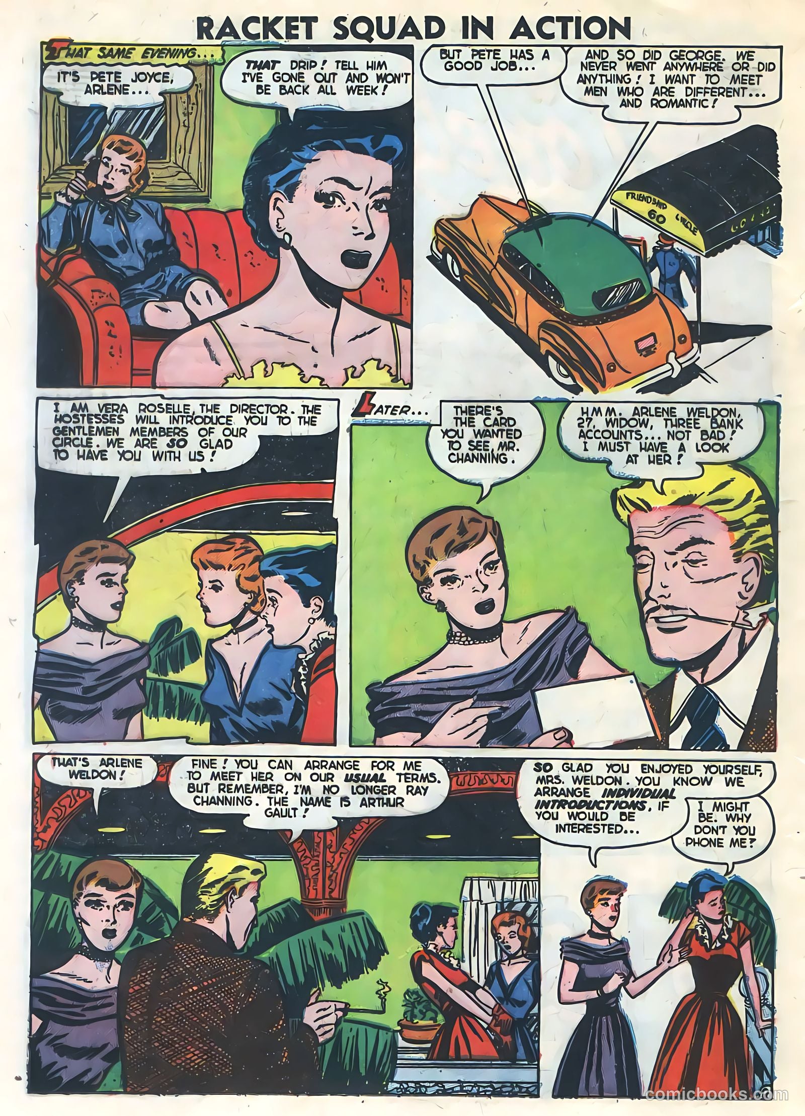 Racket Squad in Action #2 (1952) — page 20 of 36