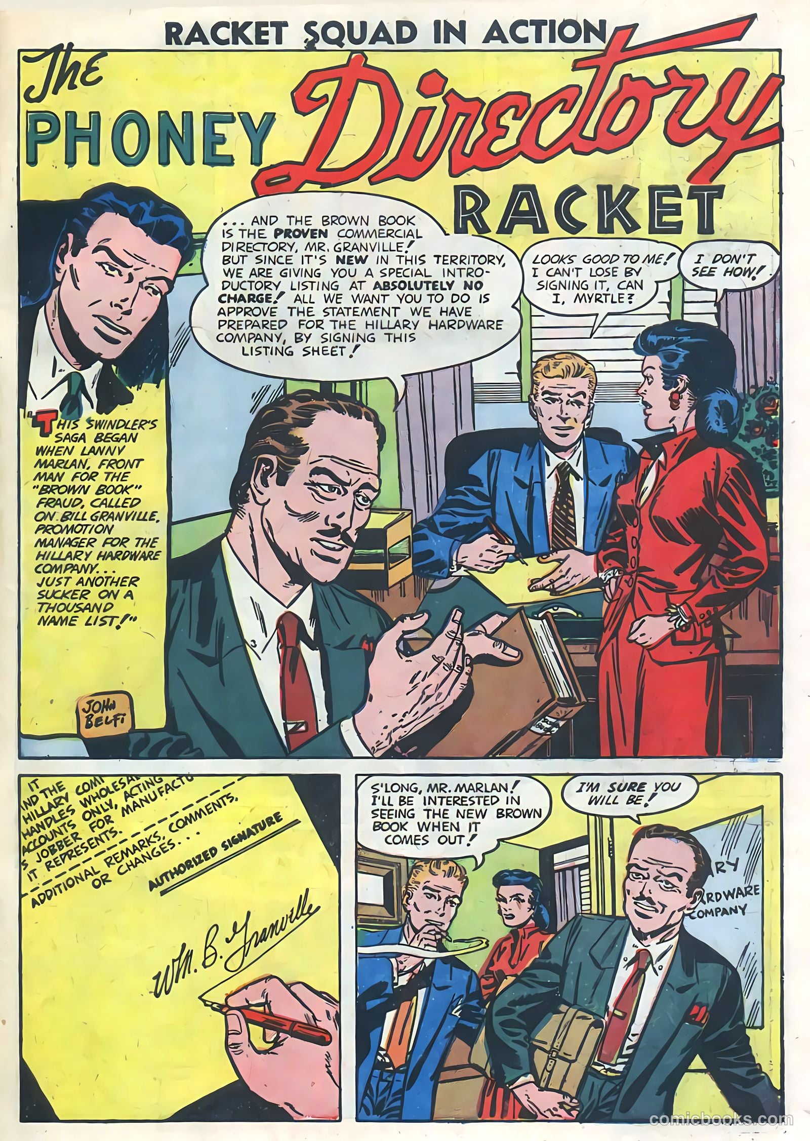 Racket Squad in Action #2 (1952) — page 31 of 36