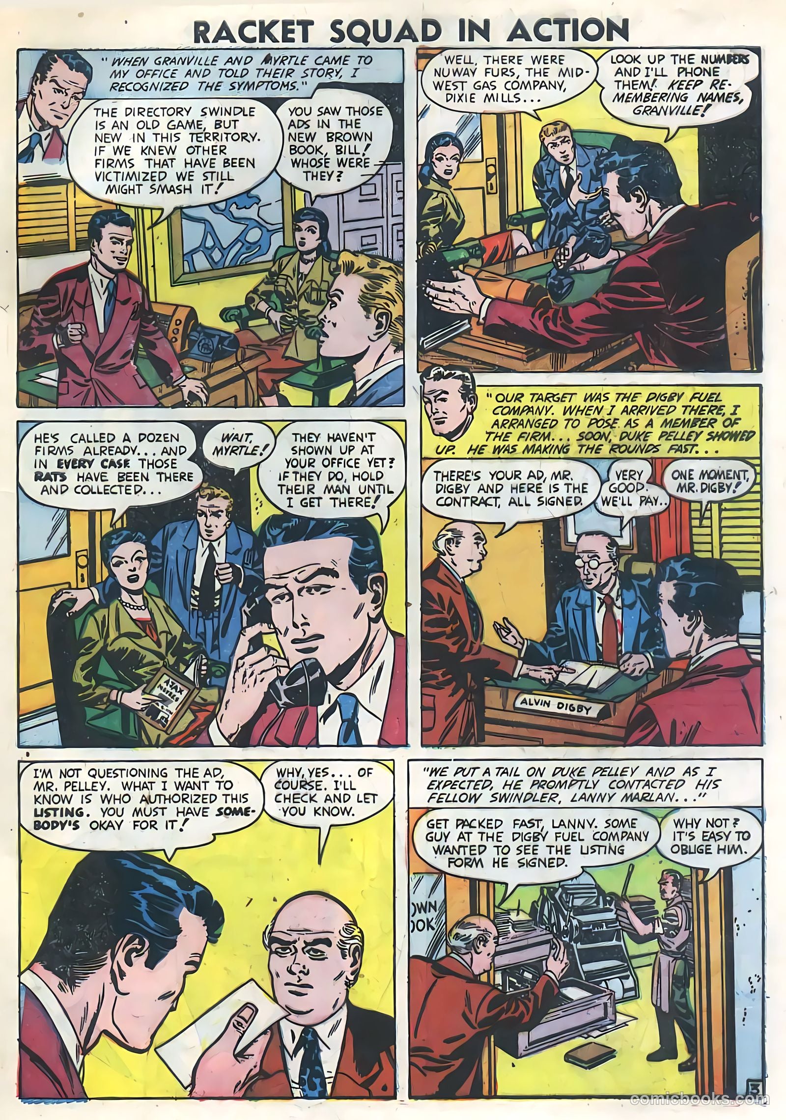 Racket Squad in Action #2 (1952) — page 33 of 36