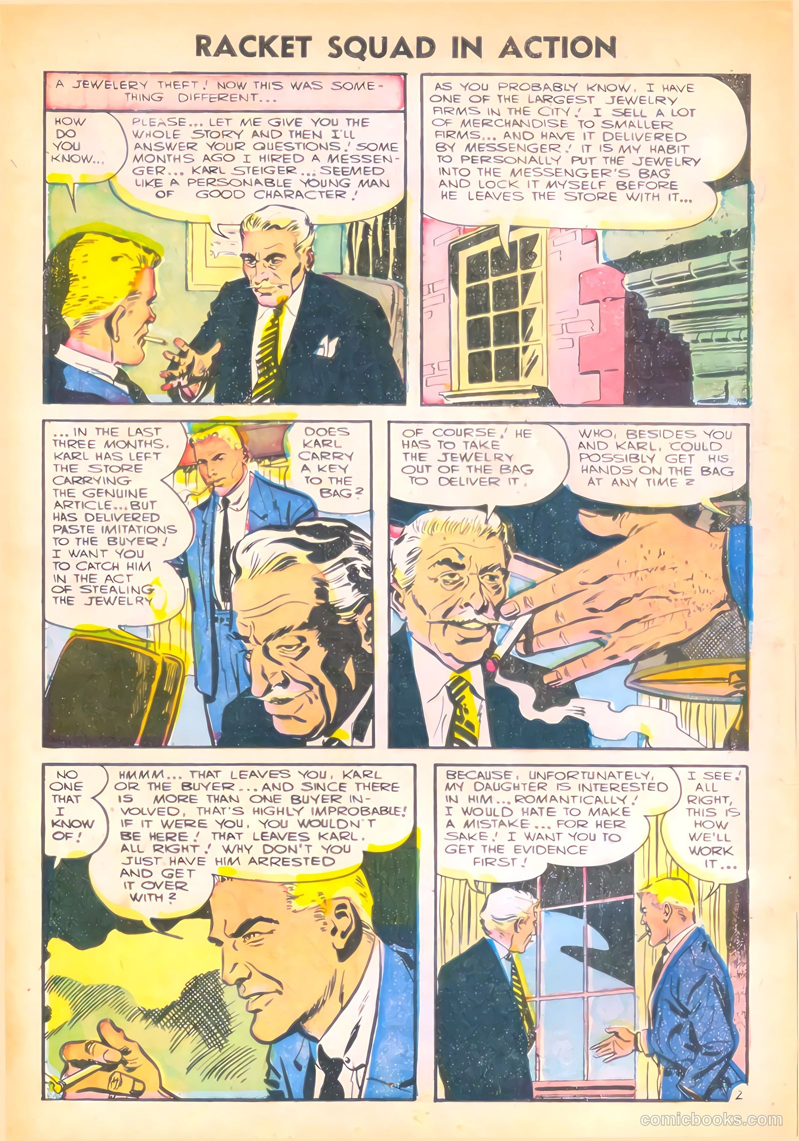 Racket Squad in Action #20 (1956) — page 4 of 36