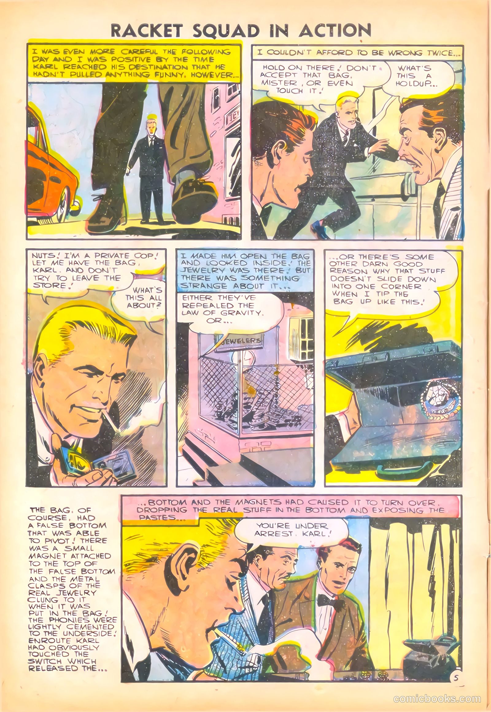 Racket Squad in Action #20 (1956) — page 8 of 36