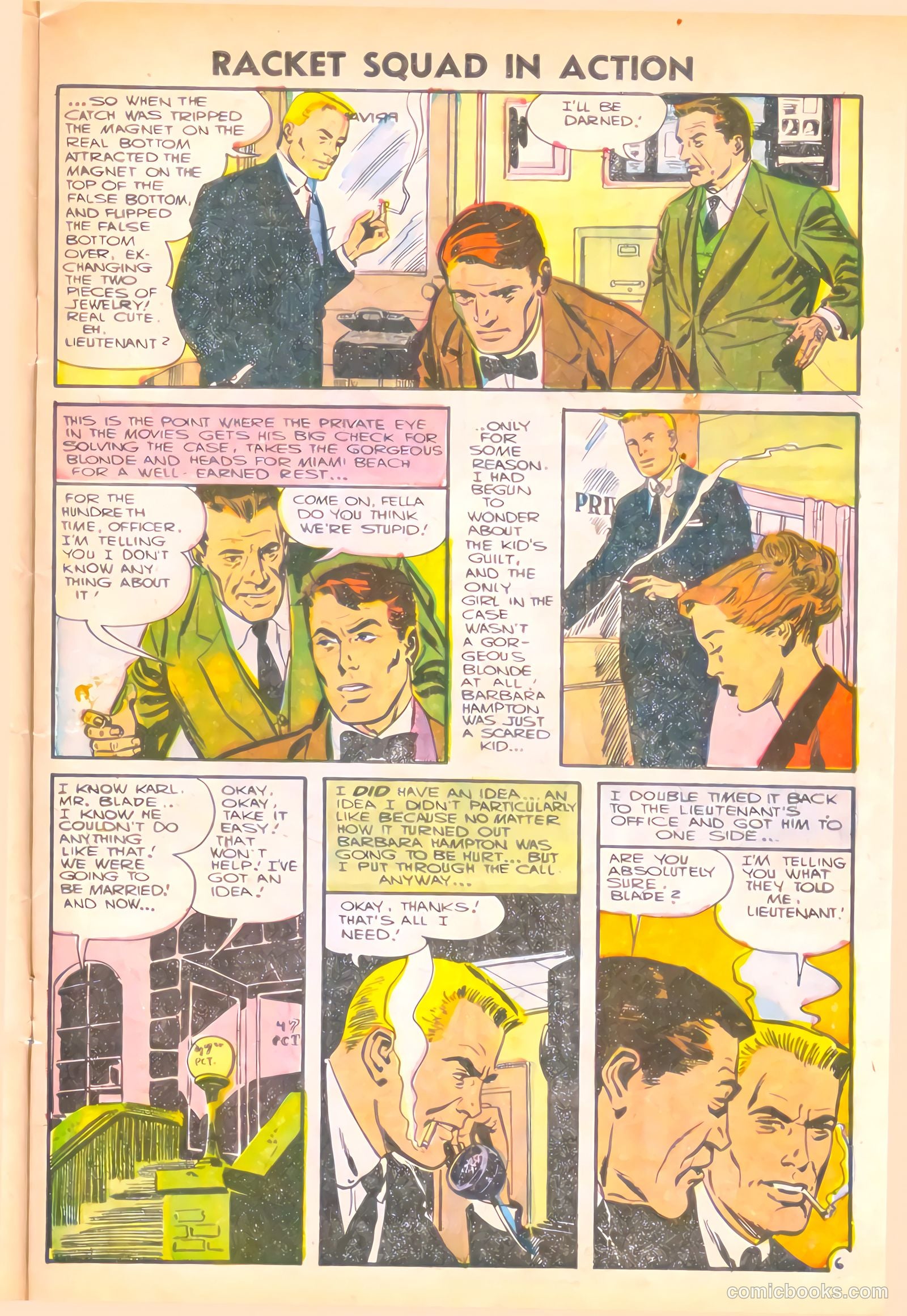 Racket Squad in Action #20 (1956) — page 9 of 36