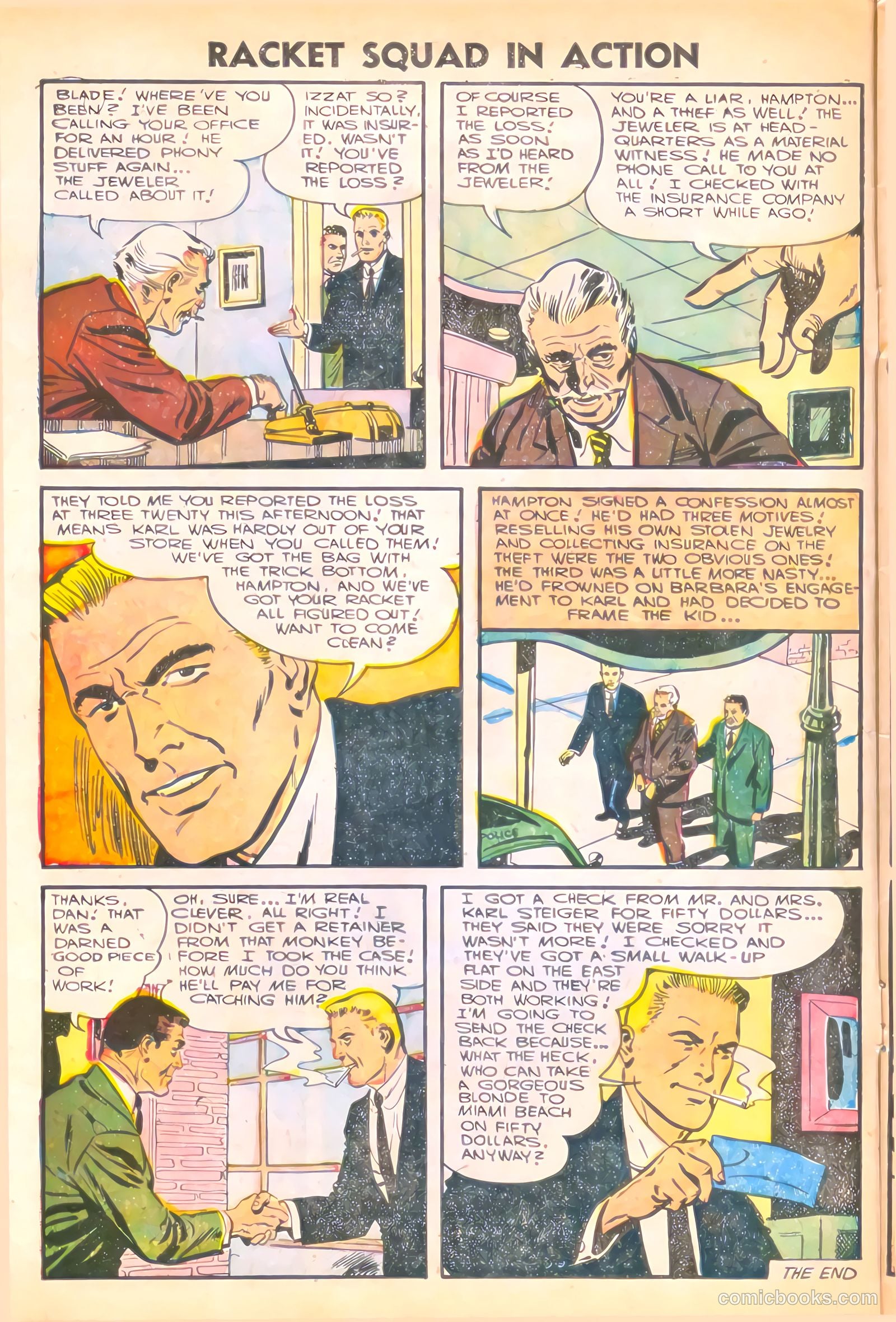 Racket Squad in Action #20 (1956) — page 10 of 36
