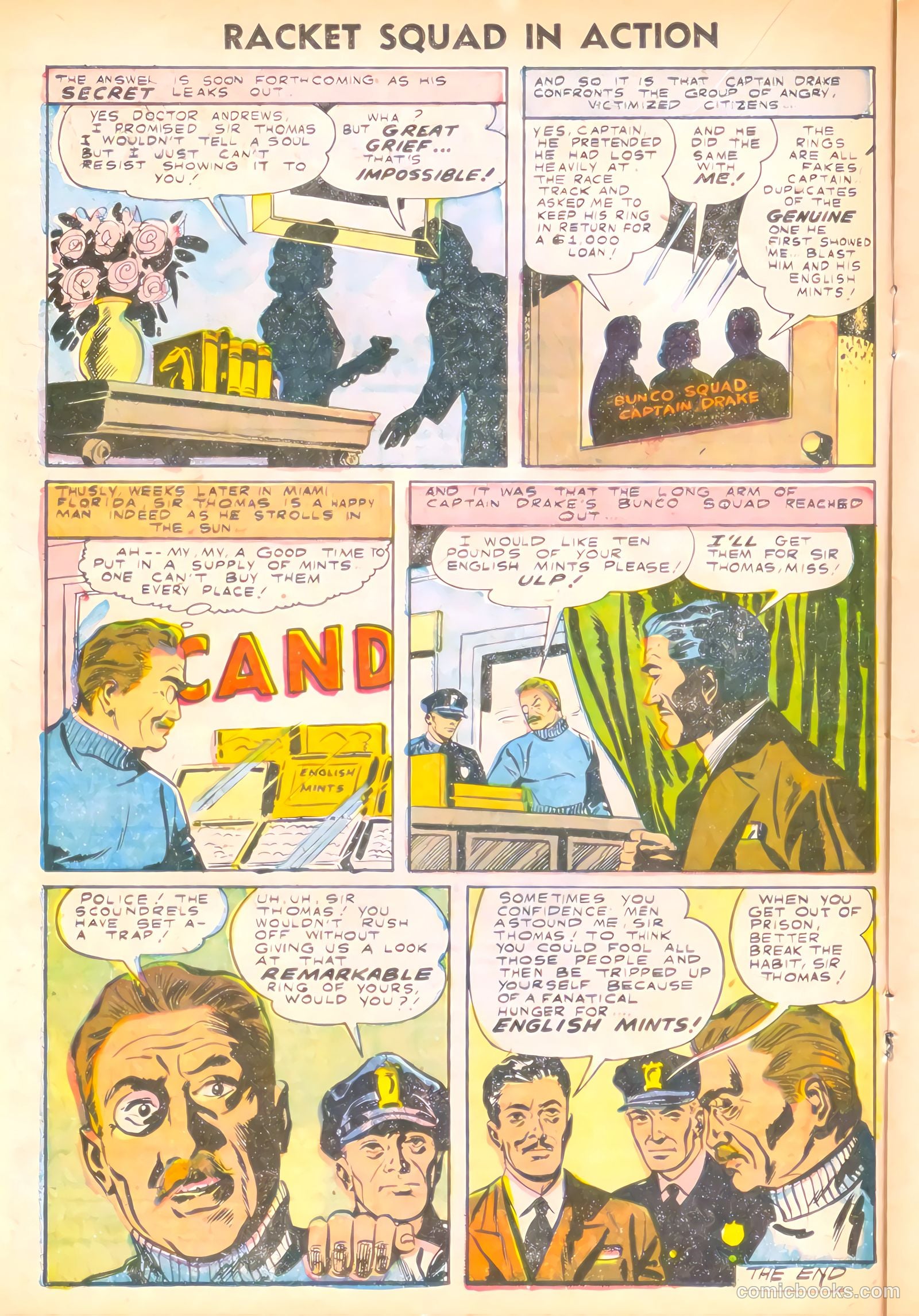 Racket Squad in Action #20 (1956) — page 16 of 36