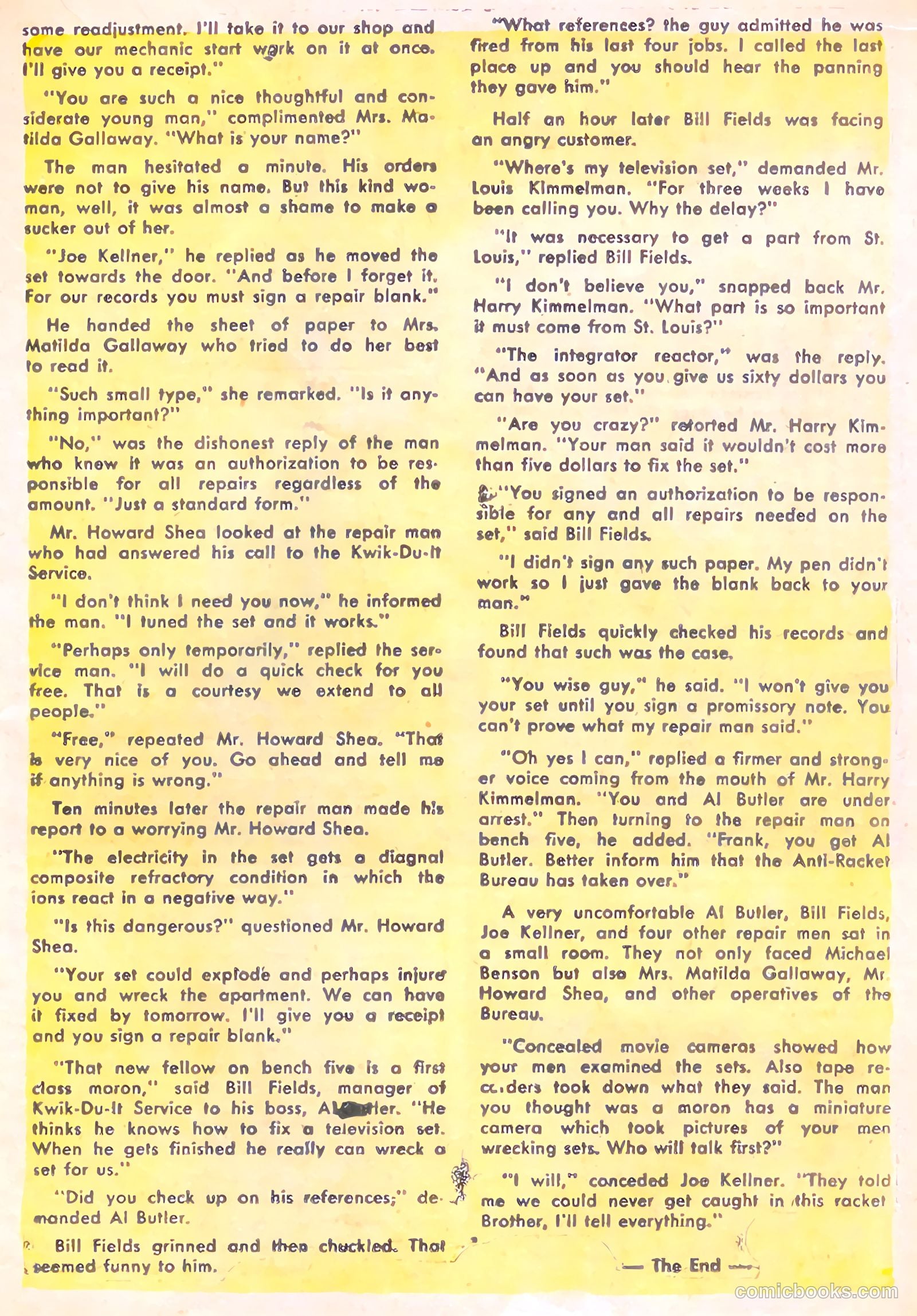 Racket Squad in Action #20 (1956) — page 19 of 36