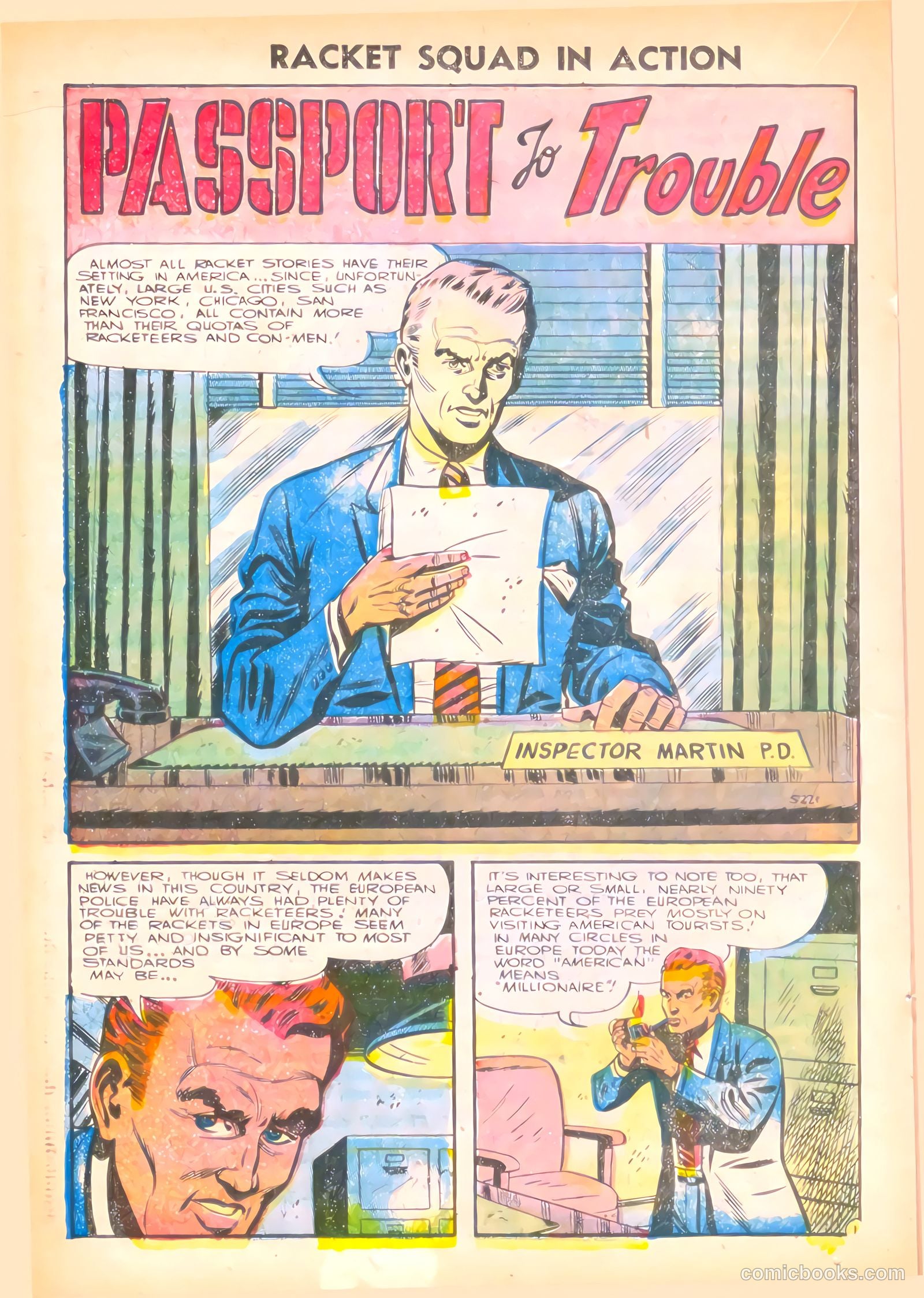 Racket Squad in Action #20 (1956) — page 20 of 36