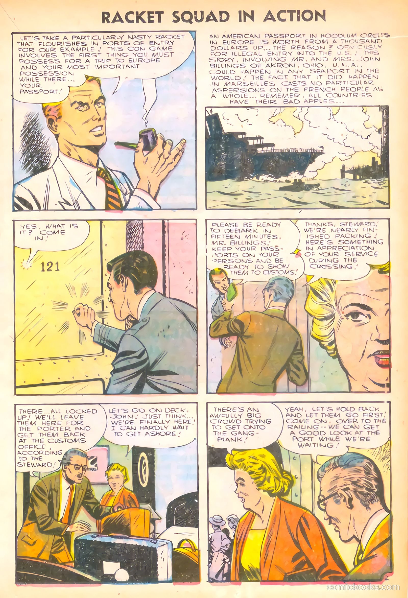 Racket Squad in Action #20 (1956) — page 21 of 36