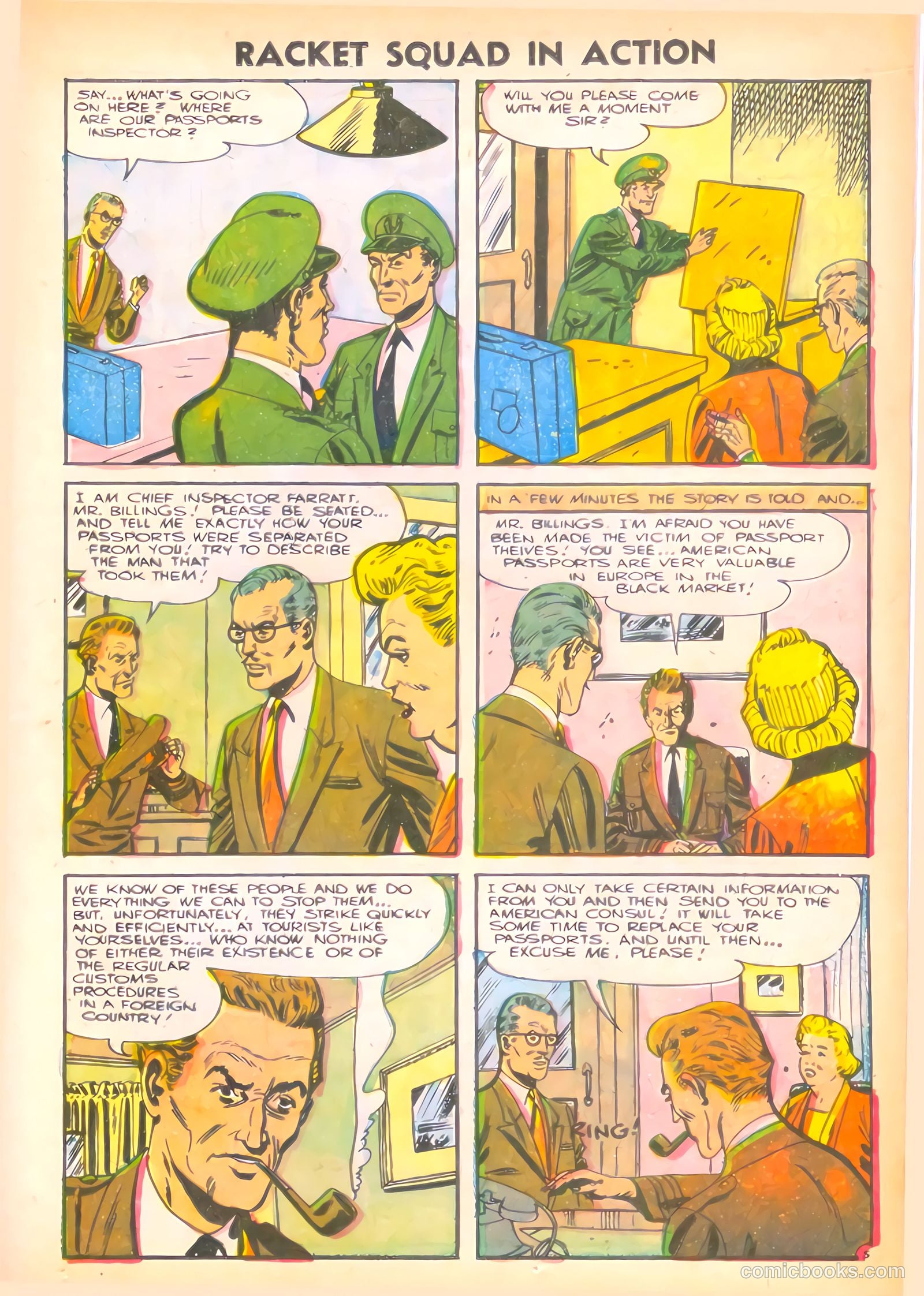 Racket Squad in Action #20 (1956) — page 25 of 36