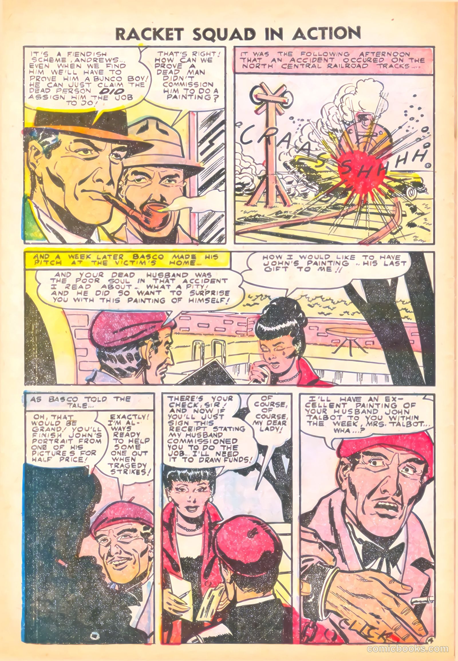 Racket Squad in Action #20 (1956) — page 30 of 36