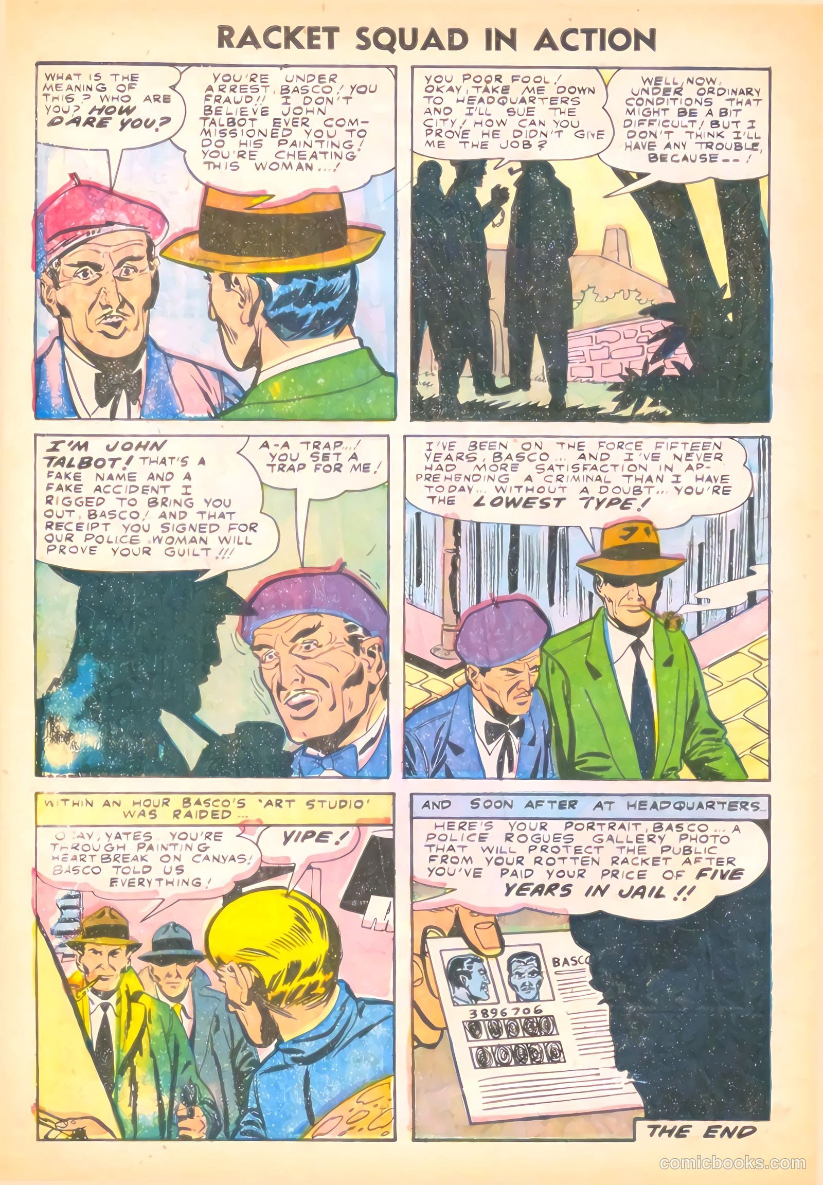Racket Squad in Action #20 (1956) — page 32 of 36
