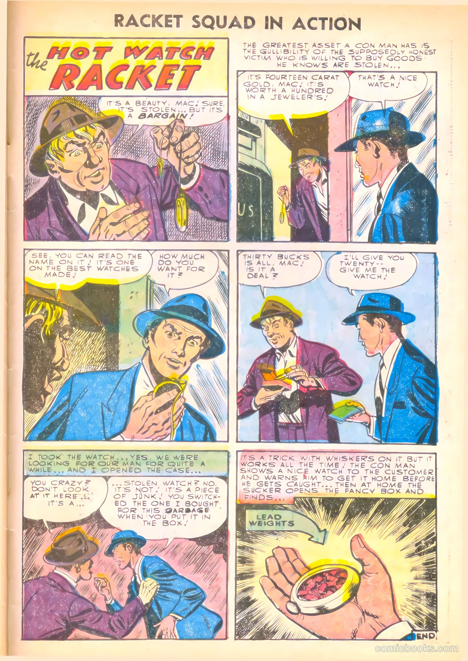 Racket Squad in Action #20 (1956) — page 33 of 36