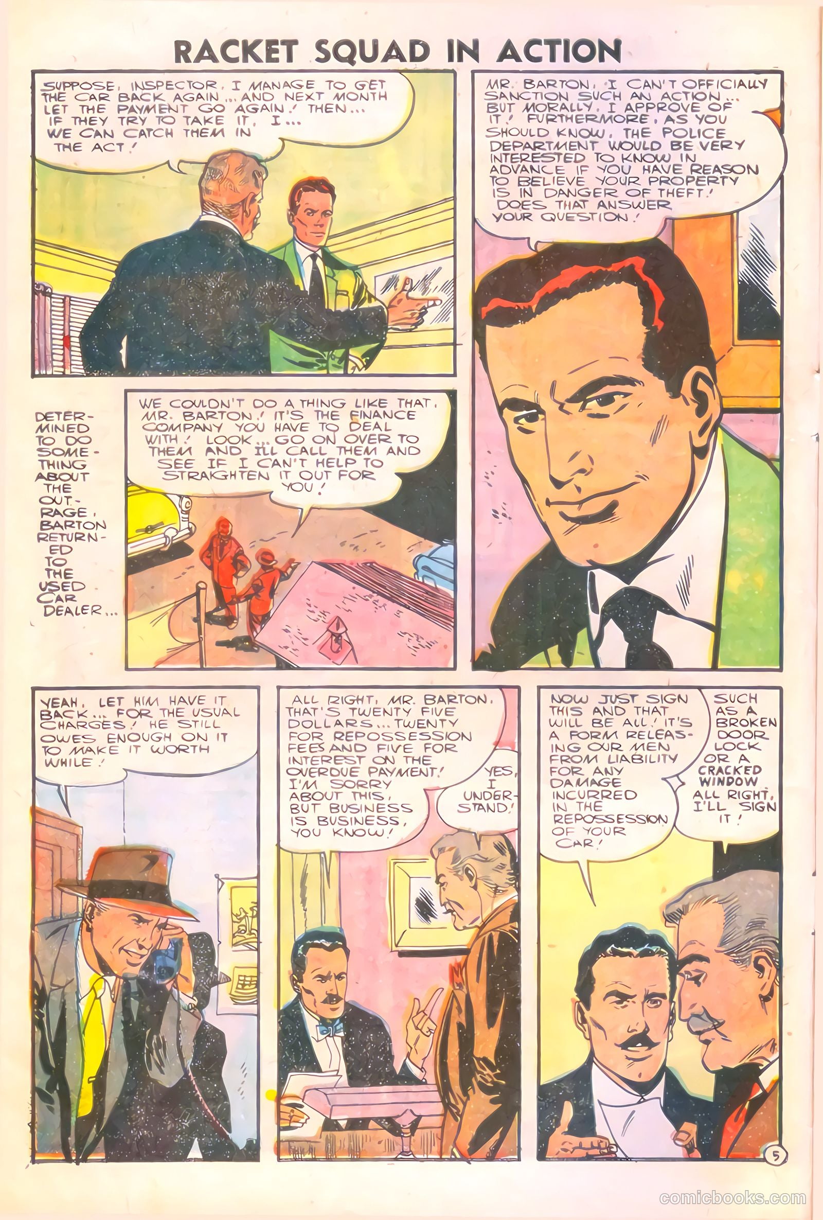 Racket Squad in Action #21 (1956) — page 8 of 36