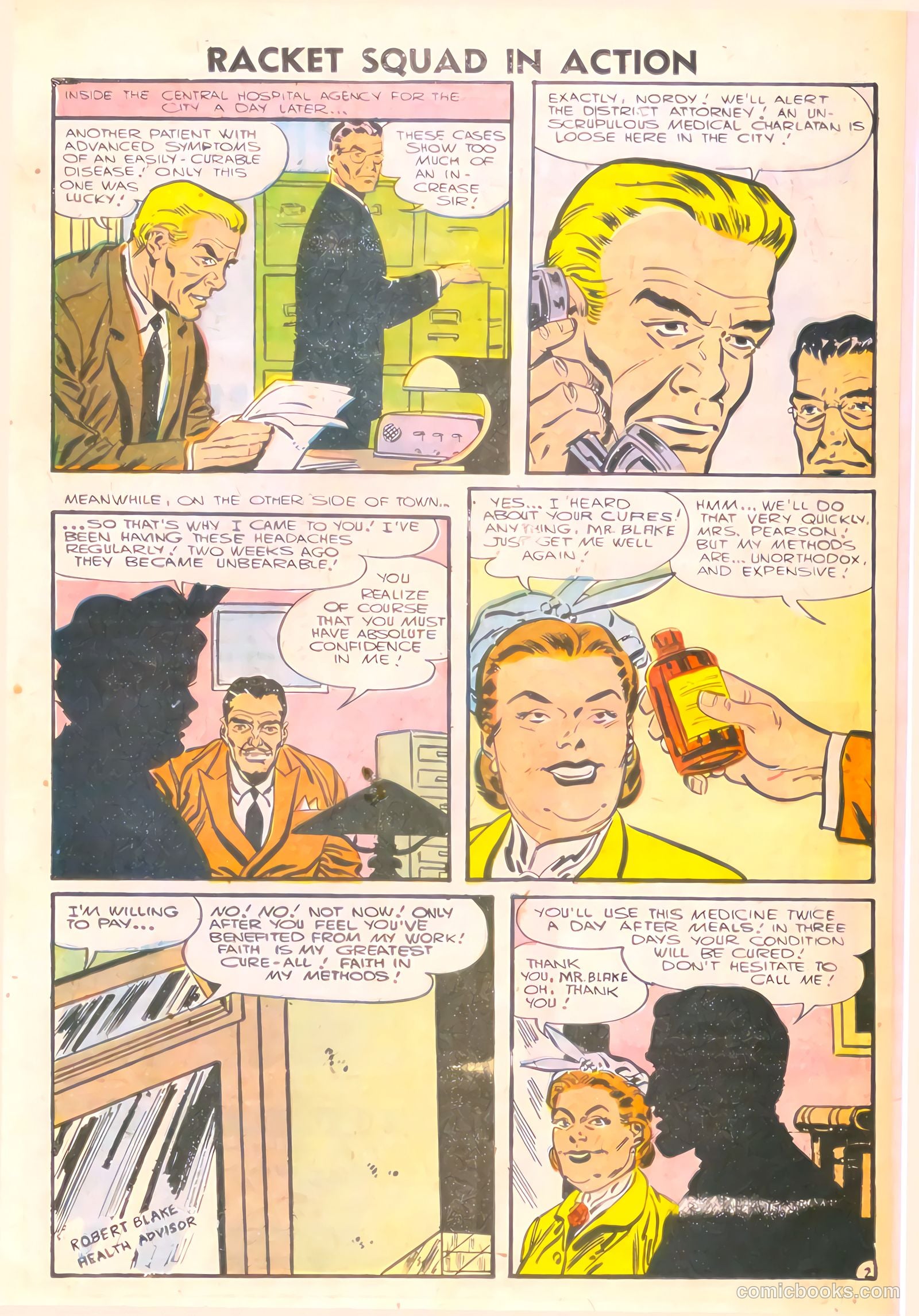 Racket Squad in Action #21 (1956) — page 21 of 36