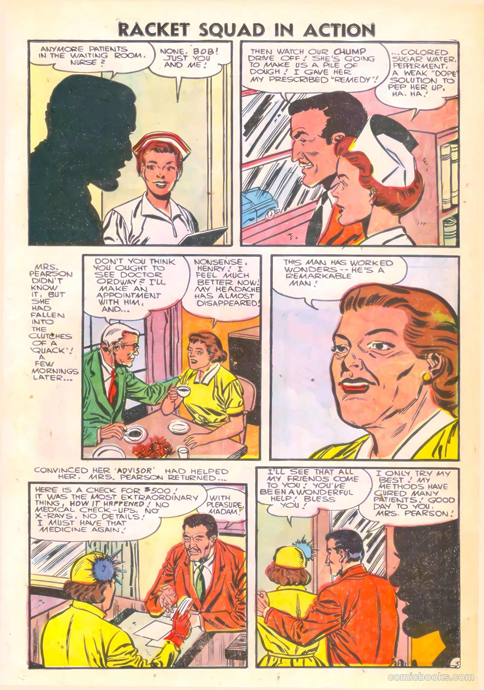 Racket Squad in Action #21 (1956) — page 23 of 36