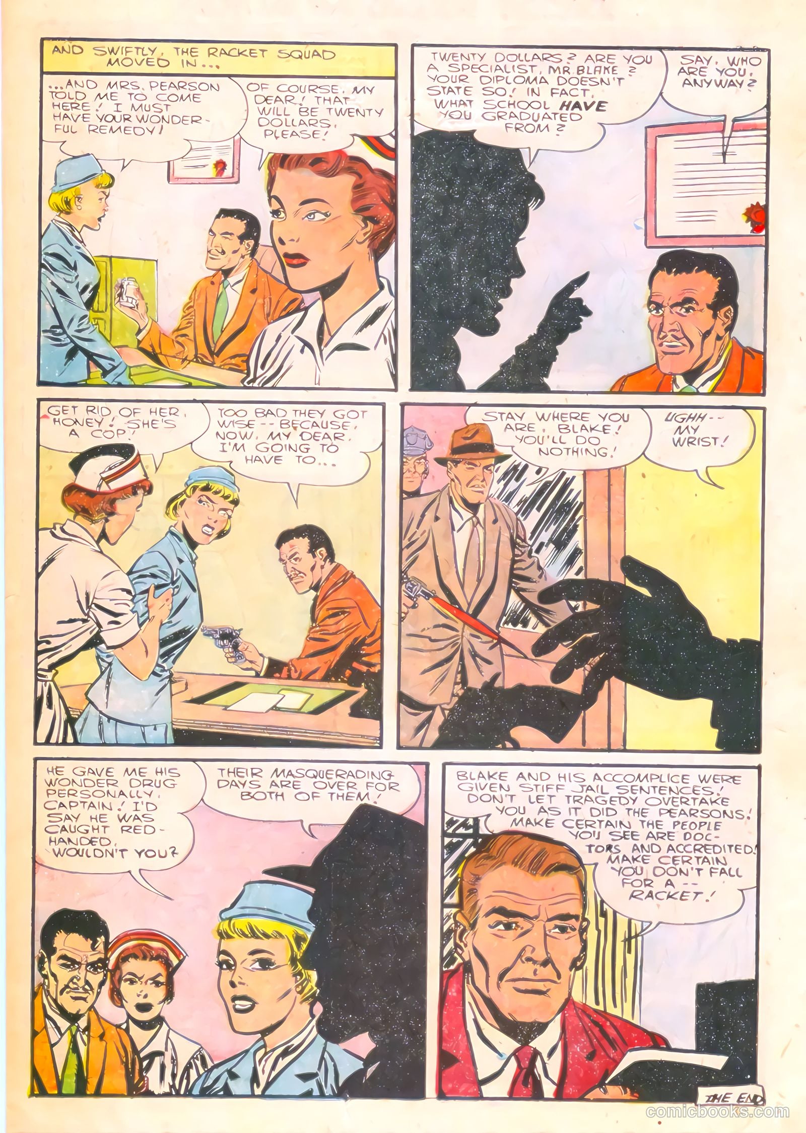 Racket Squad in Action #21 (1956) — page 26 of 36