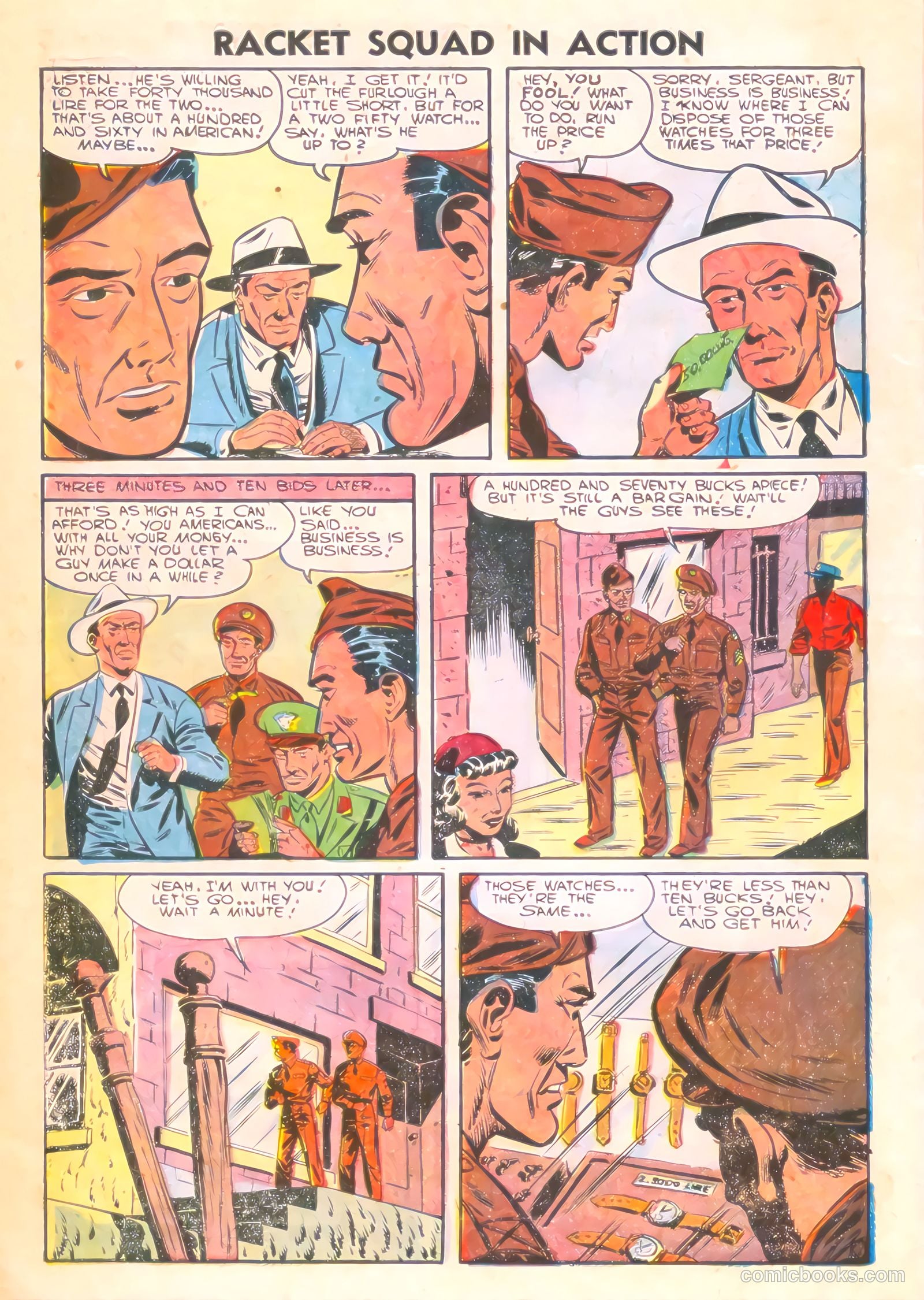 Racket Squad in Action #21 (1956) — page 30 of 36