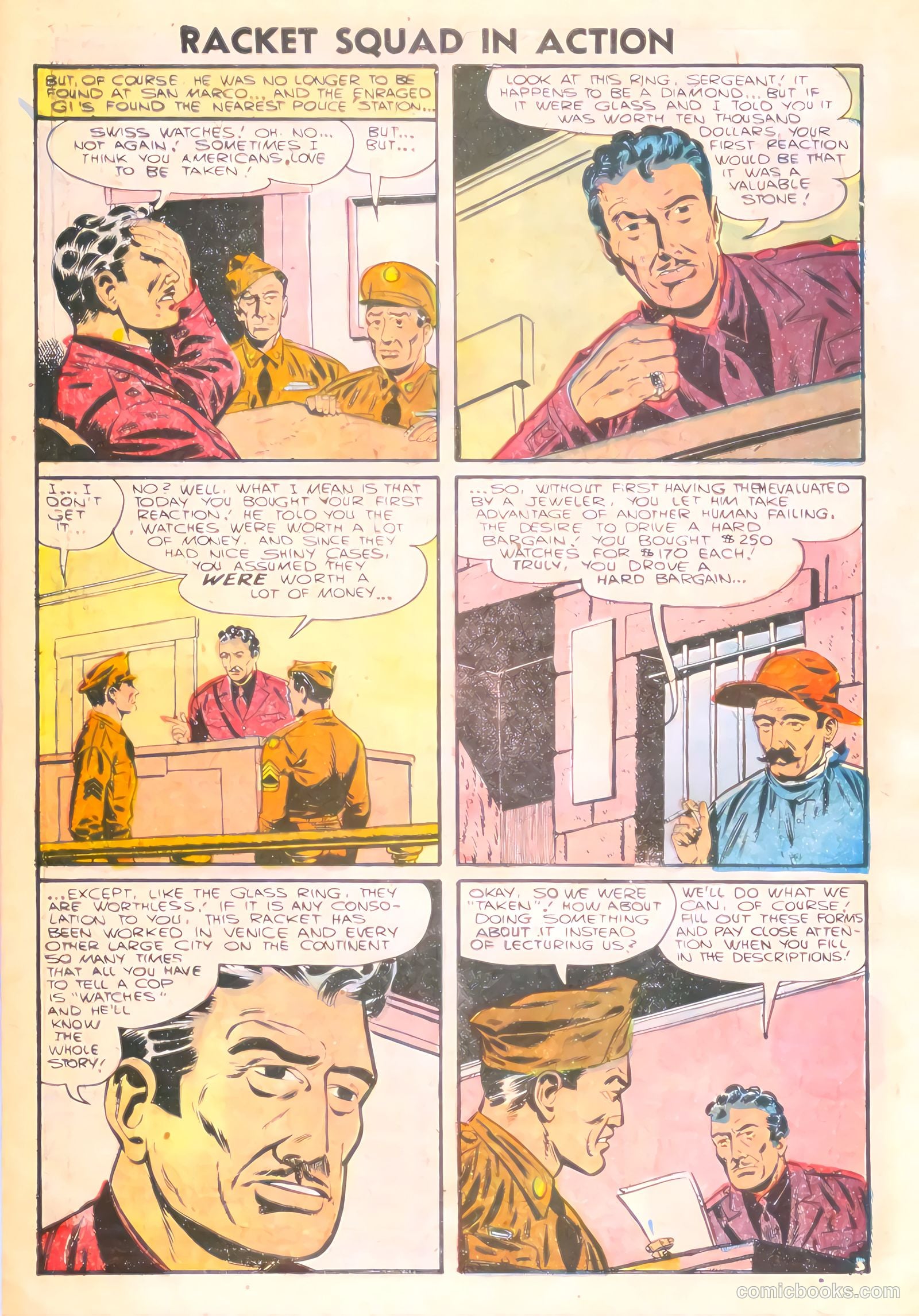 Racket Squad in Action #21 (1956) — page 32 of 36