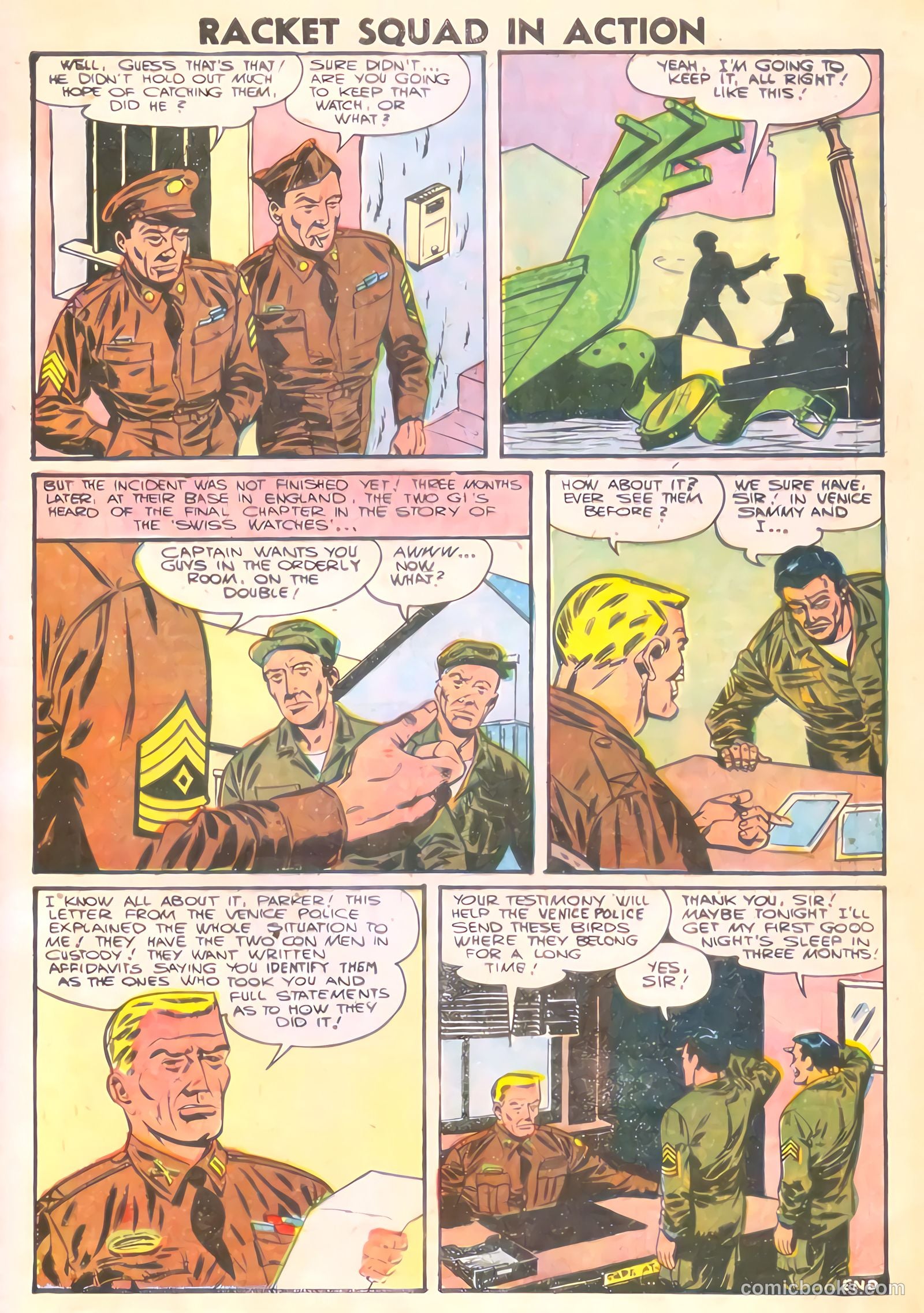 Racket Squad in Action #21 (1956) — page 33 of 36