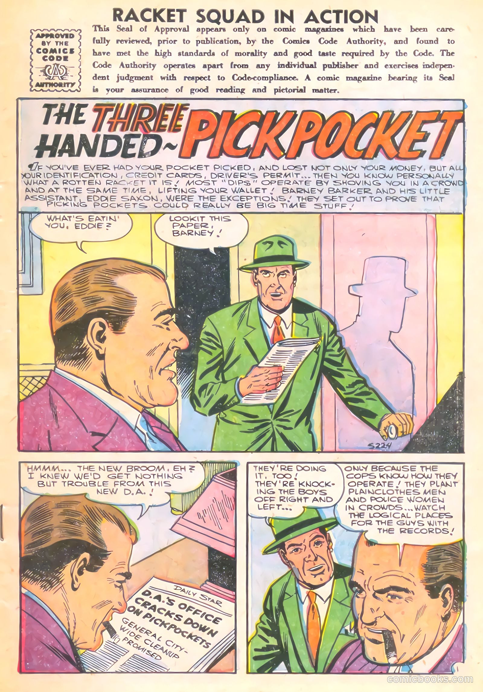 Racket Squad in Action #22 (1956) — page 3 of 36