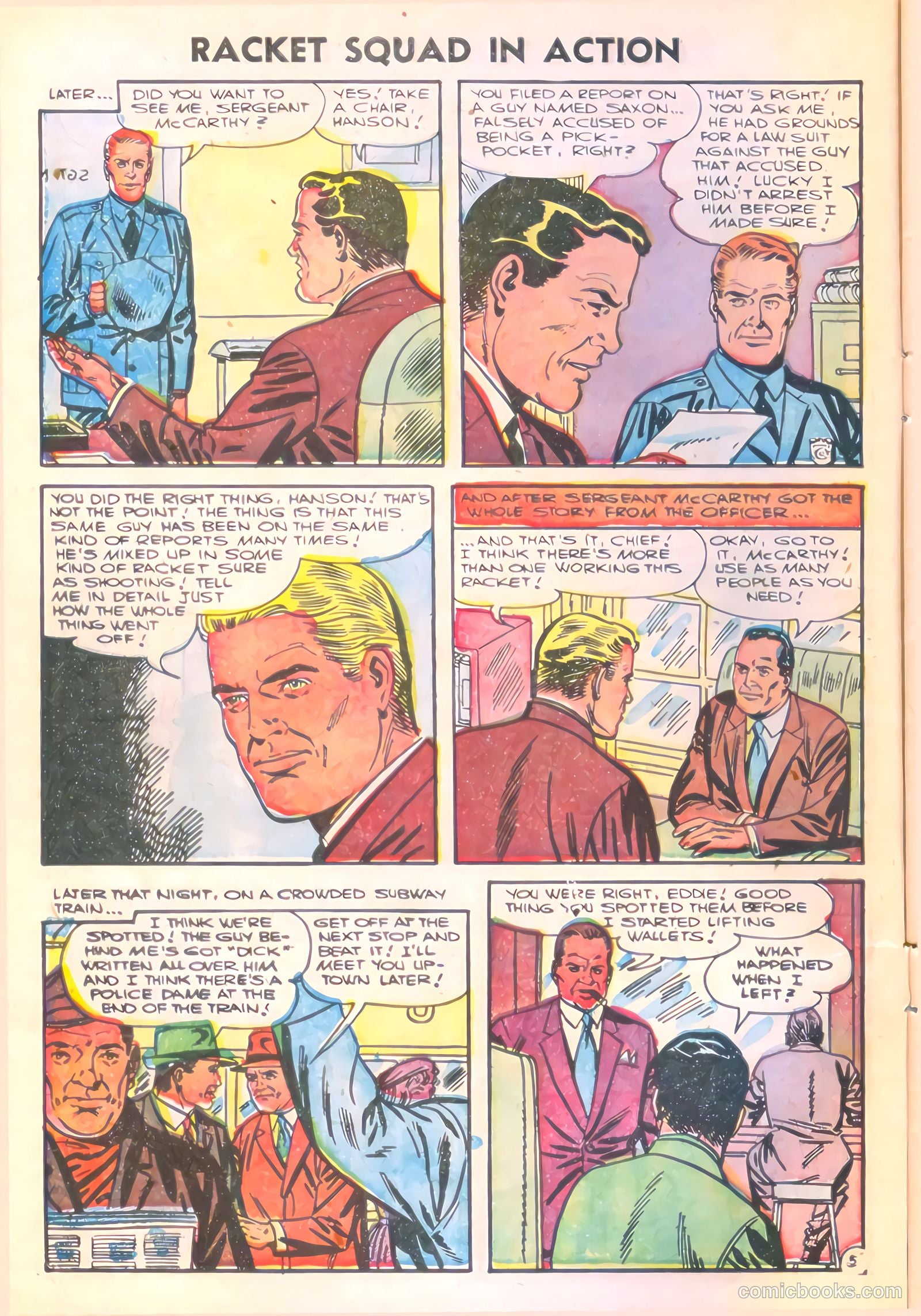 Racket Squad in Action #22 (1956) — page 8 of 36