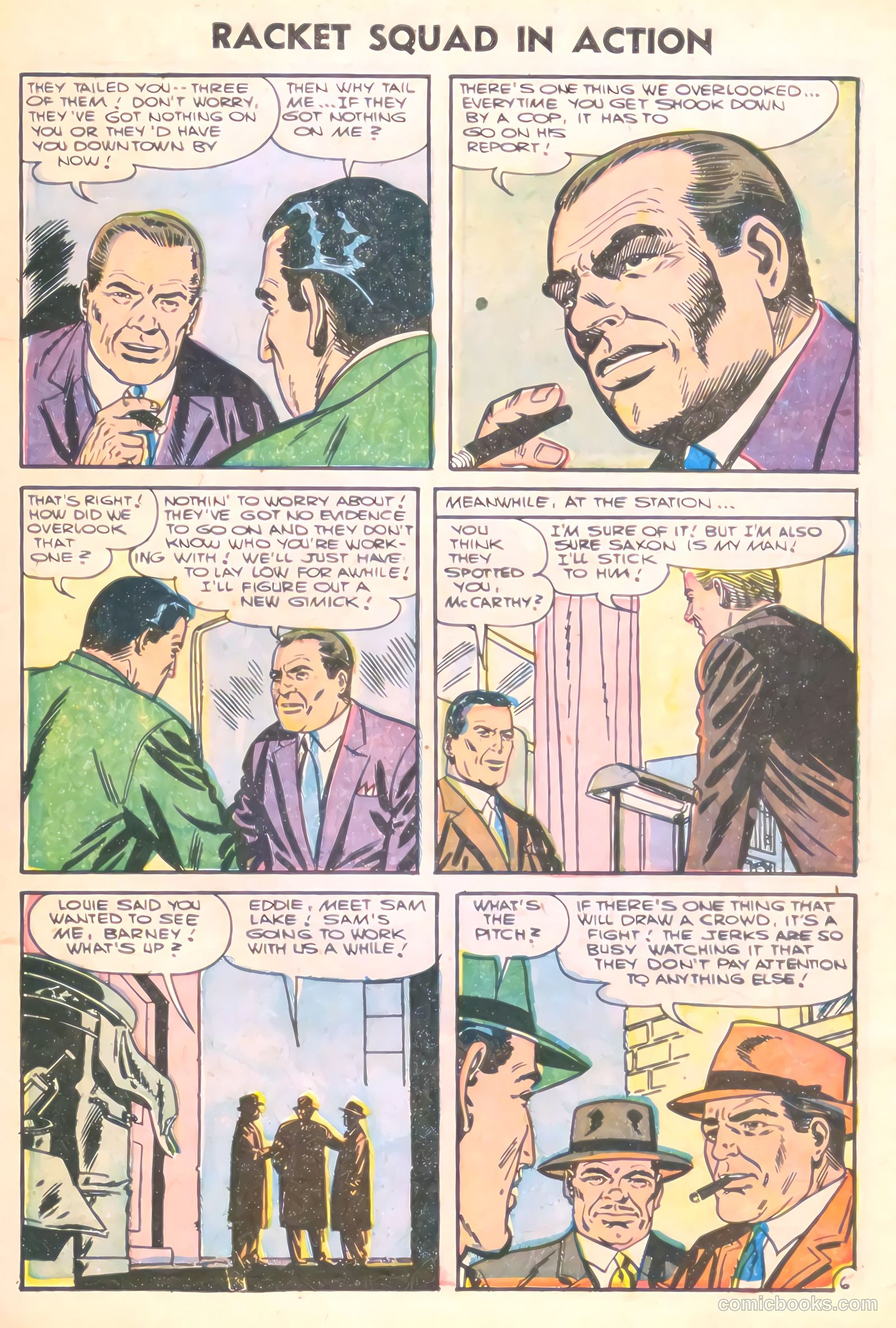 Racket Squad in Action #22 (1956) — page 9 of 36