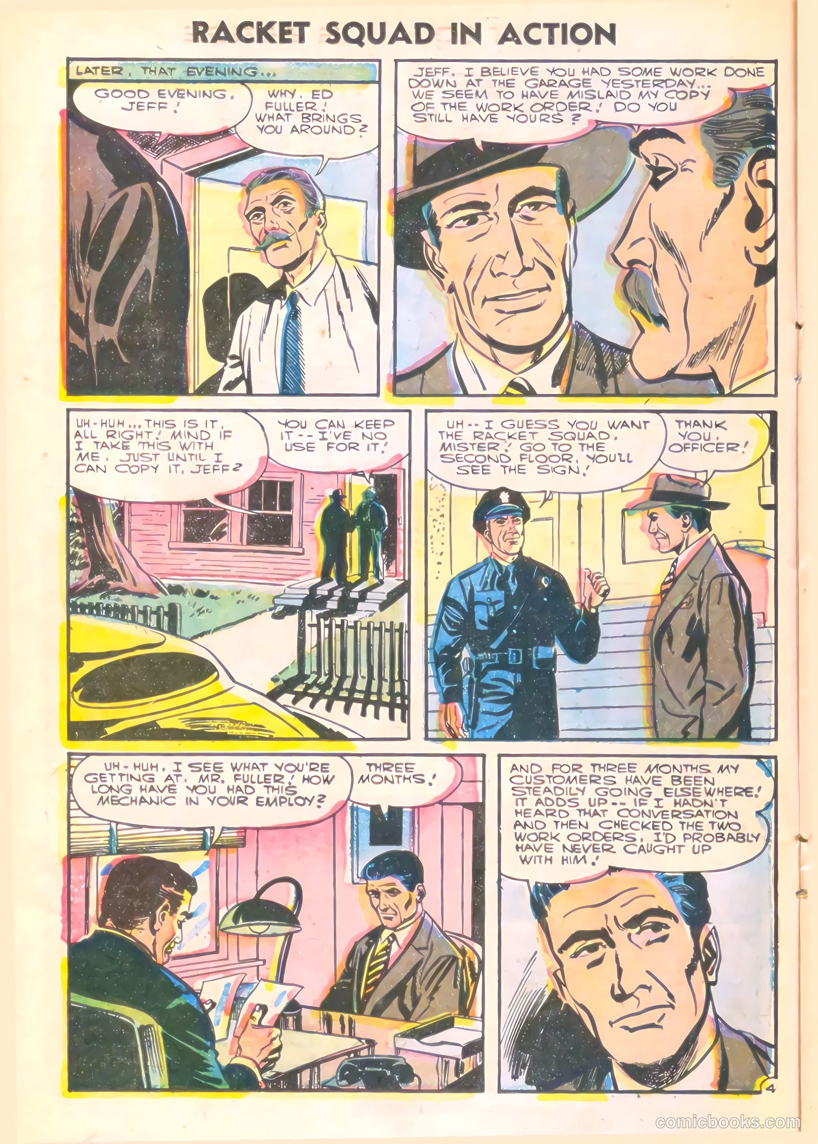 Racket Squad in Action #22 (1956) — page 16 of 36