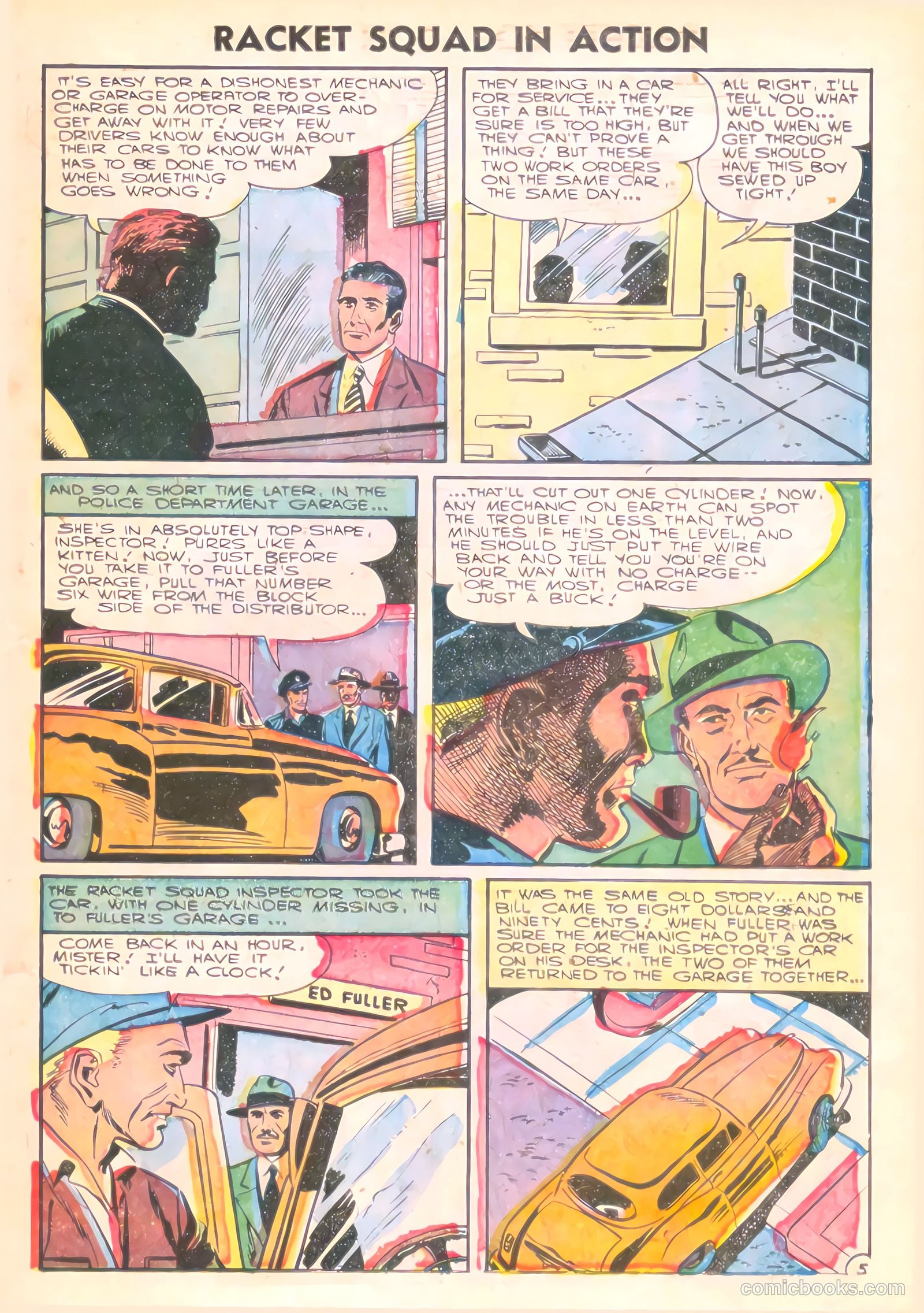 Racket Squad in Action #22 (1956) — page 17 of 36