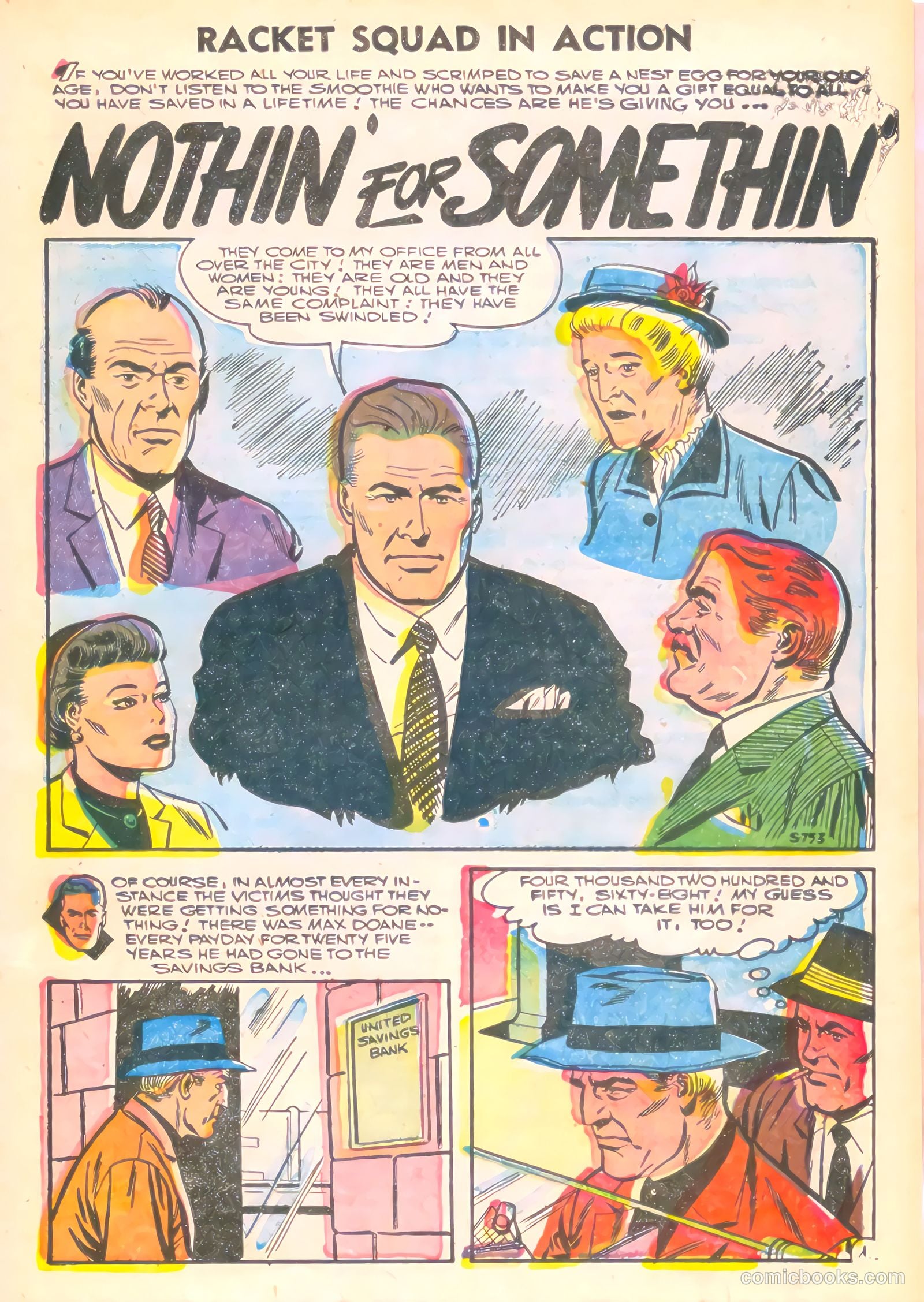 Racket Squad in Action #22 (1956) — page 21 of 36