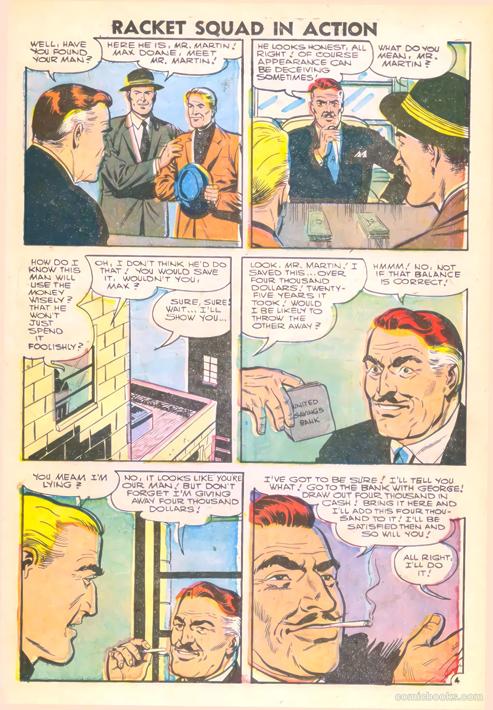 Racket Squad in Action #22 (1956) — page 25 of 36