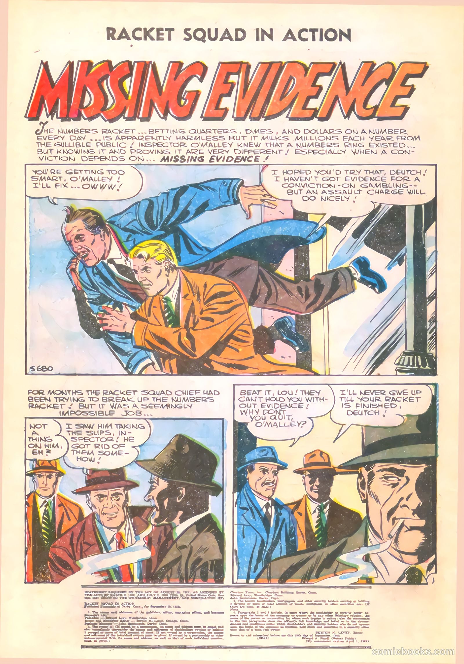 Racket Squad in Action #22 (1956) — page 28 of 36