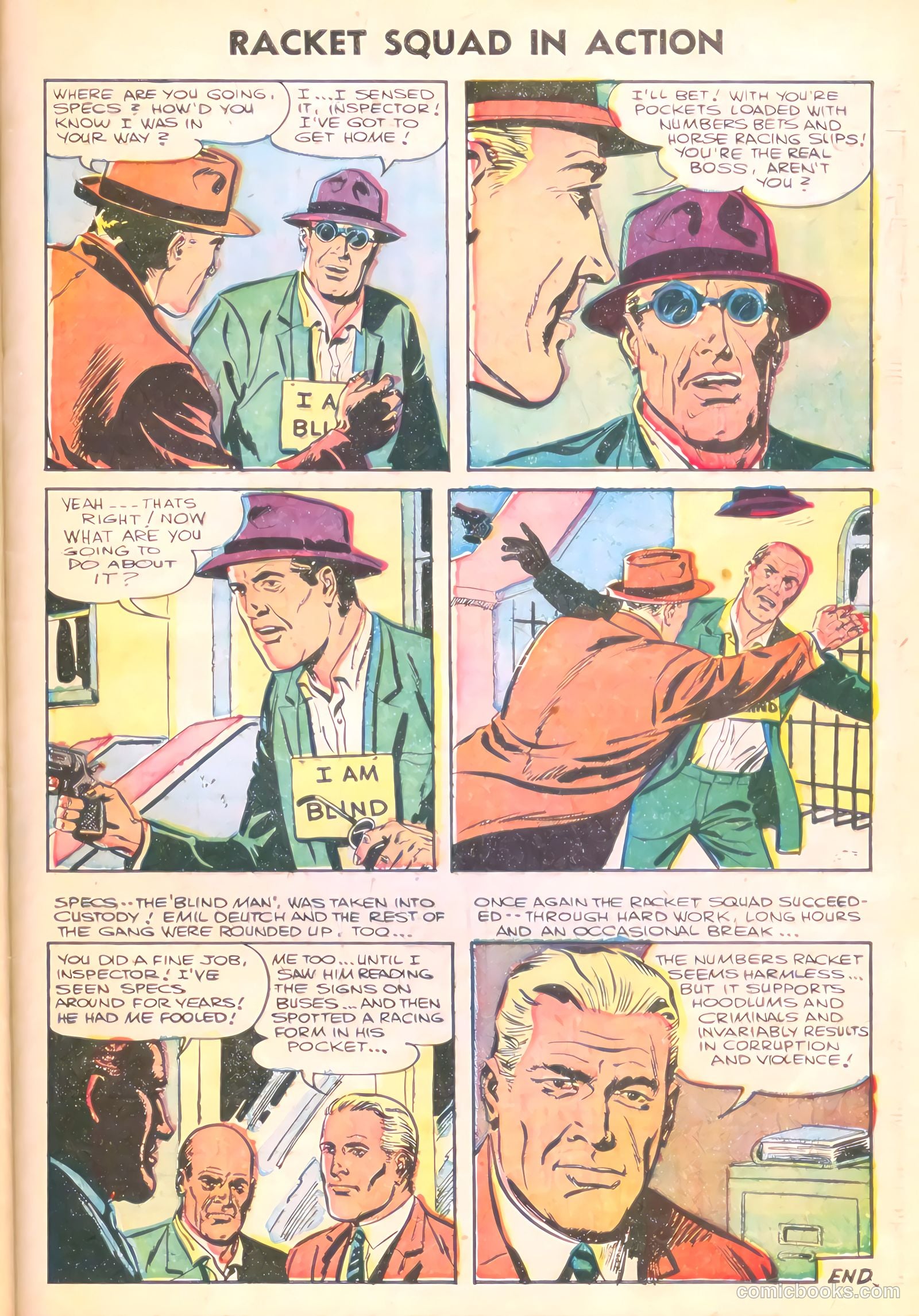 Racket Squad in Action #22 (1956) — page 33 of 36