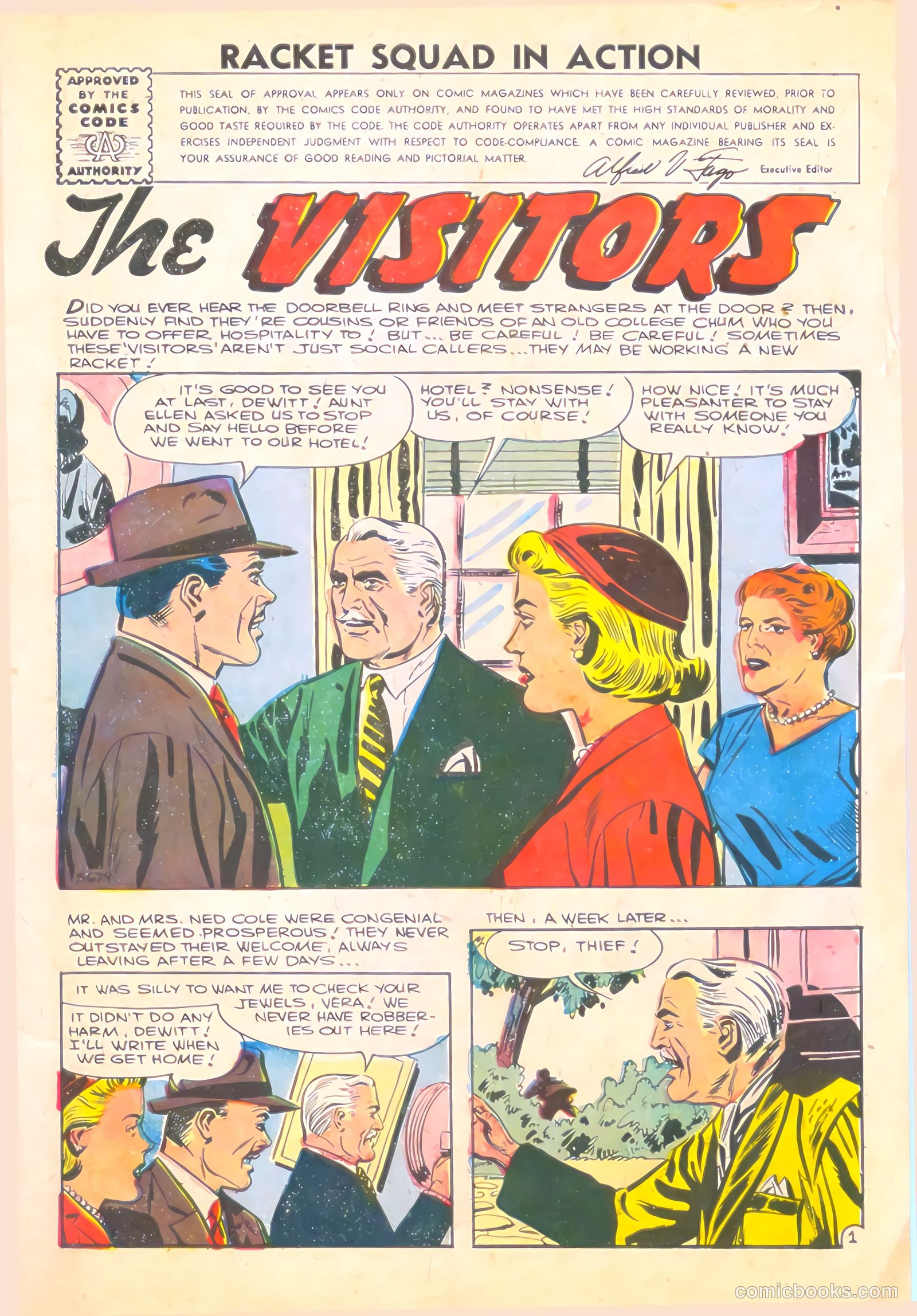 Racket Squad in Action #23 (1956) — page 3 of 36