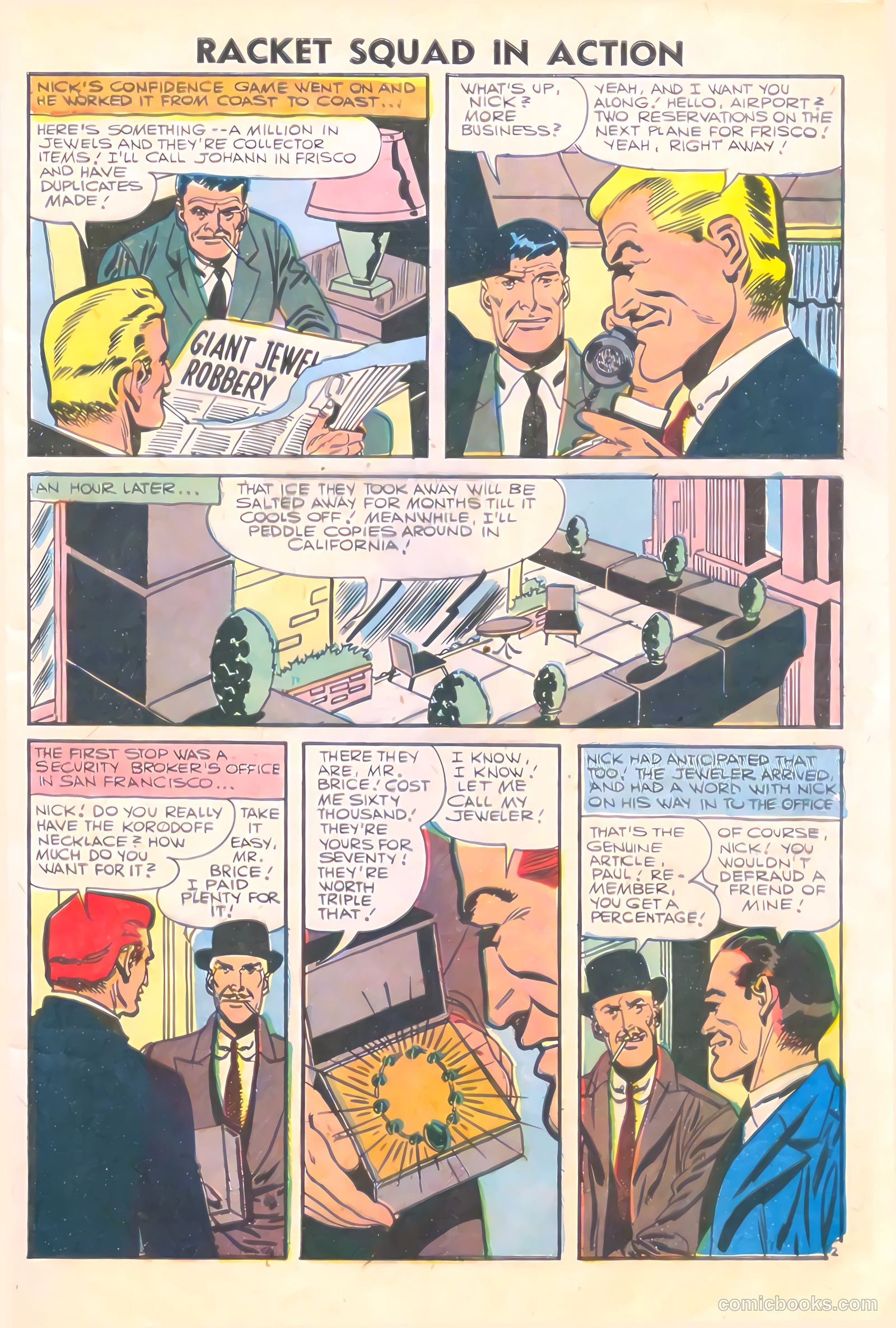 Racket Squad in Action #23 (1956) — page 9 of 36