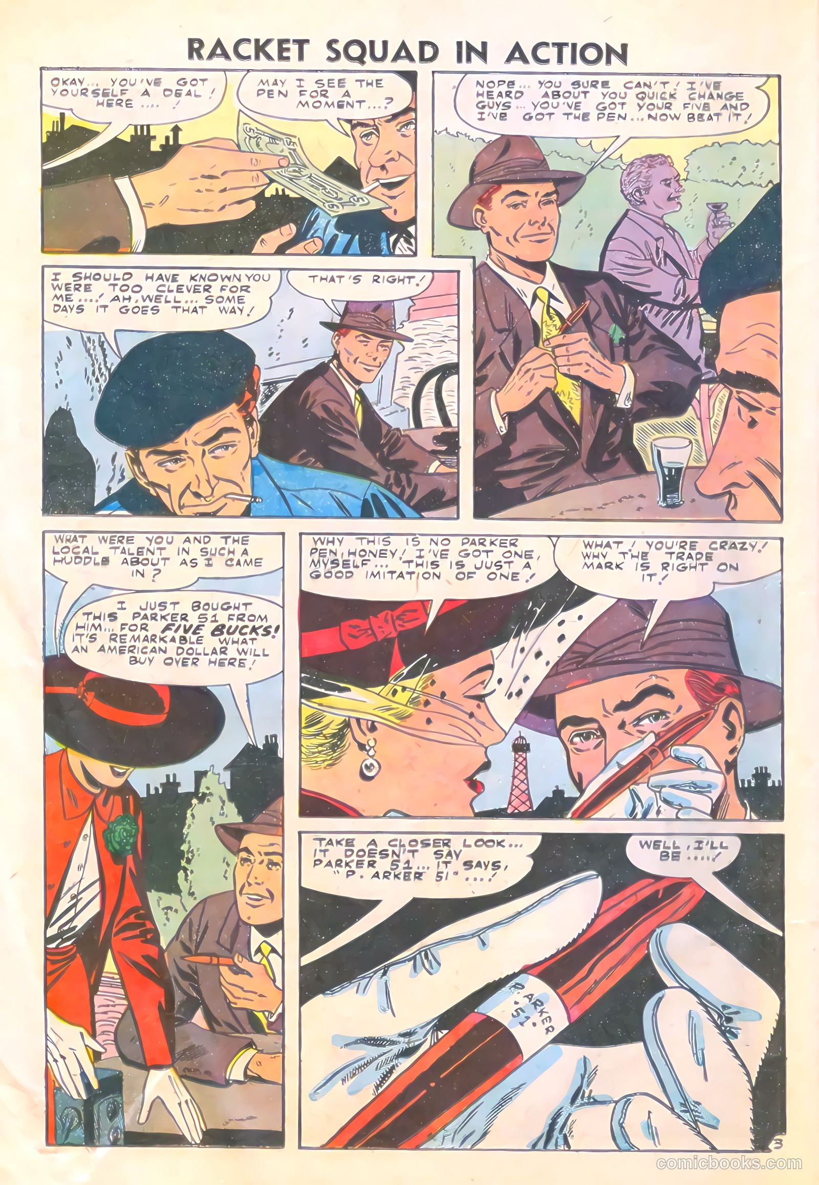Racket Squad in Action #23 (1956) — page 16 of 36