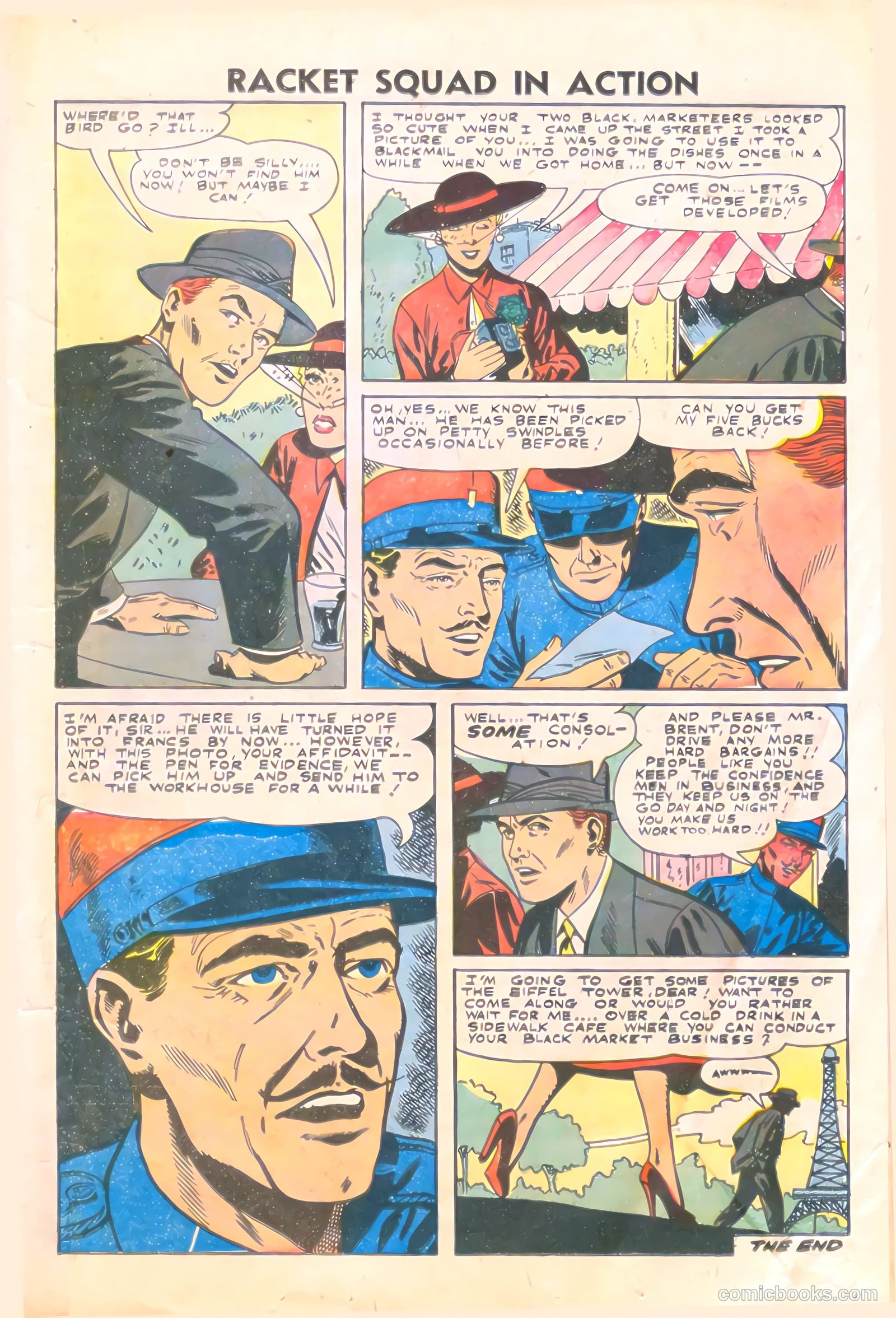 Racket Squad in Action #23 (1956) — page 17 of 36