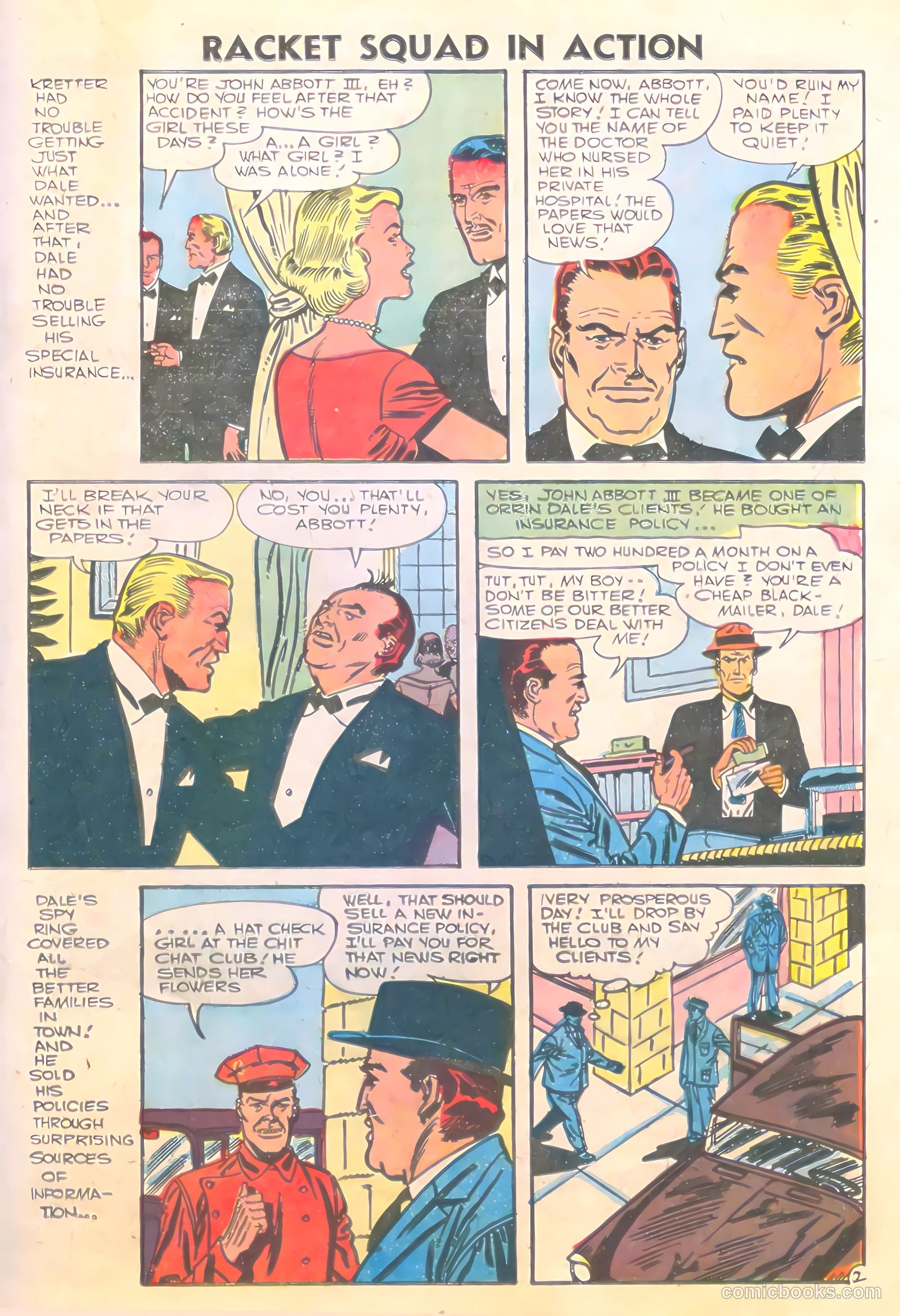Racket Squad in Action #23 (1956) — page 21 of 36