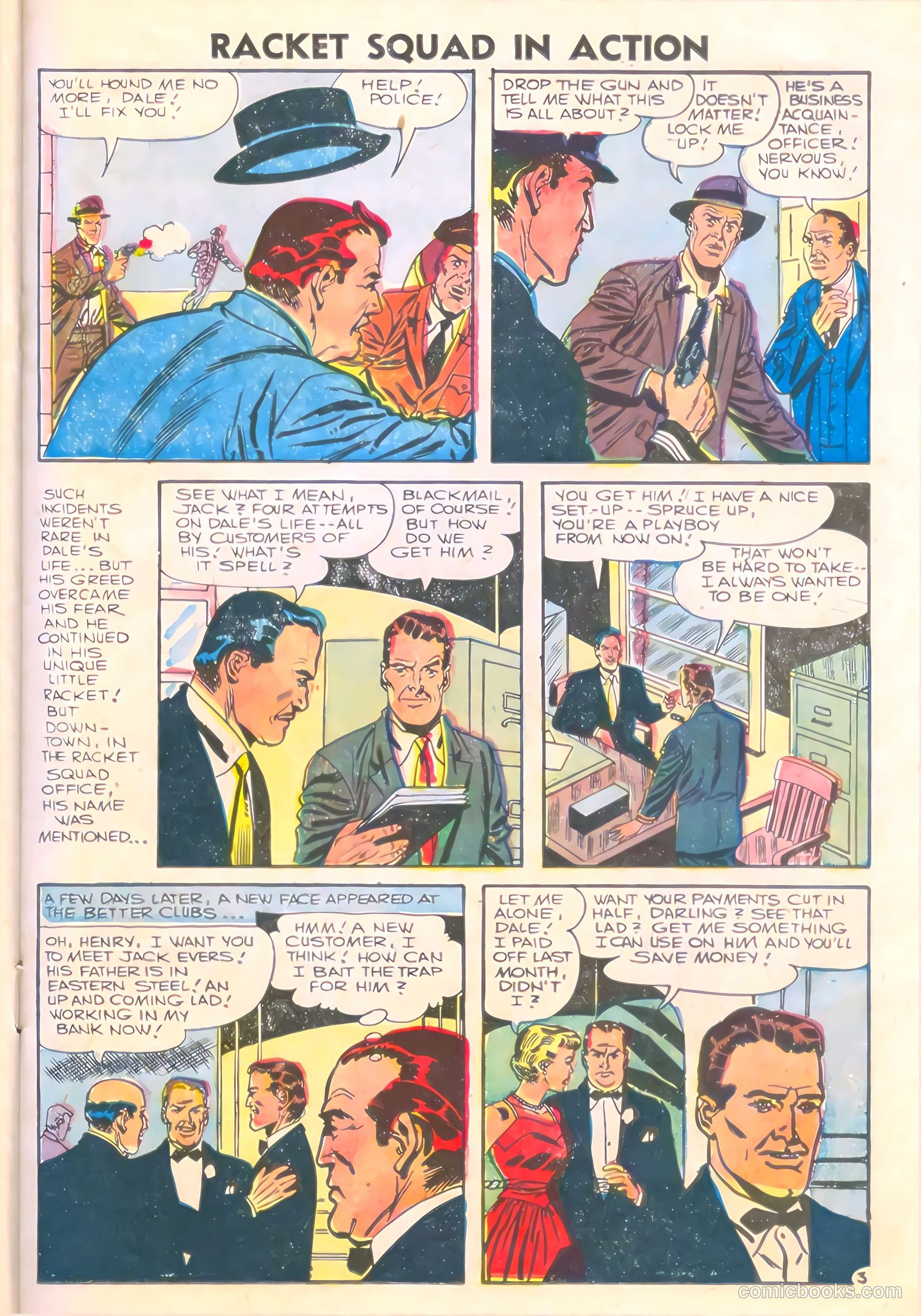 Racket Squad in Action #23 (1956) — page 23 of 36