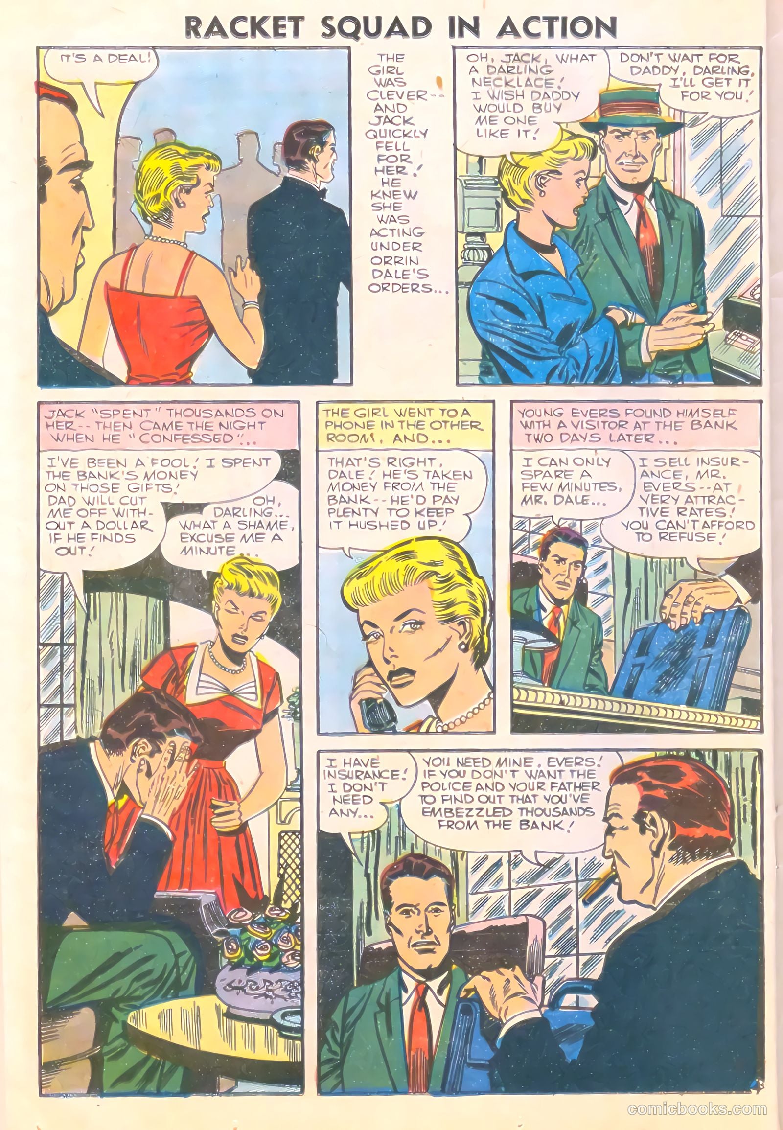 Racket Squad in Action #23 (1956) — page 24 of 36