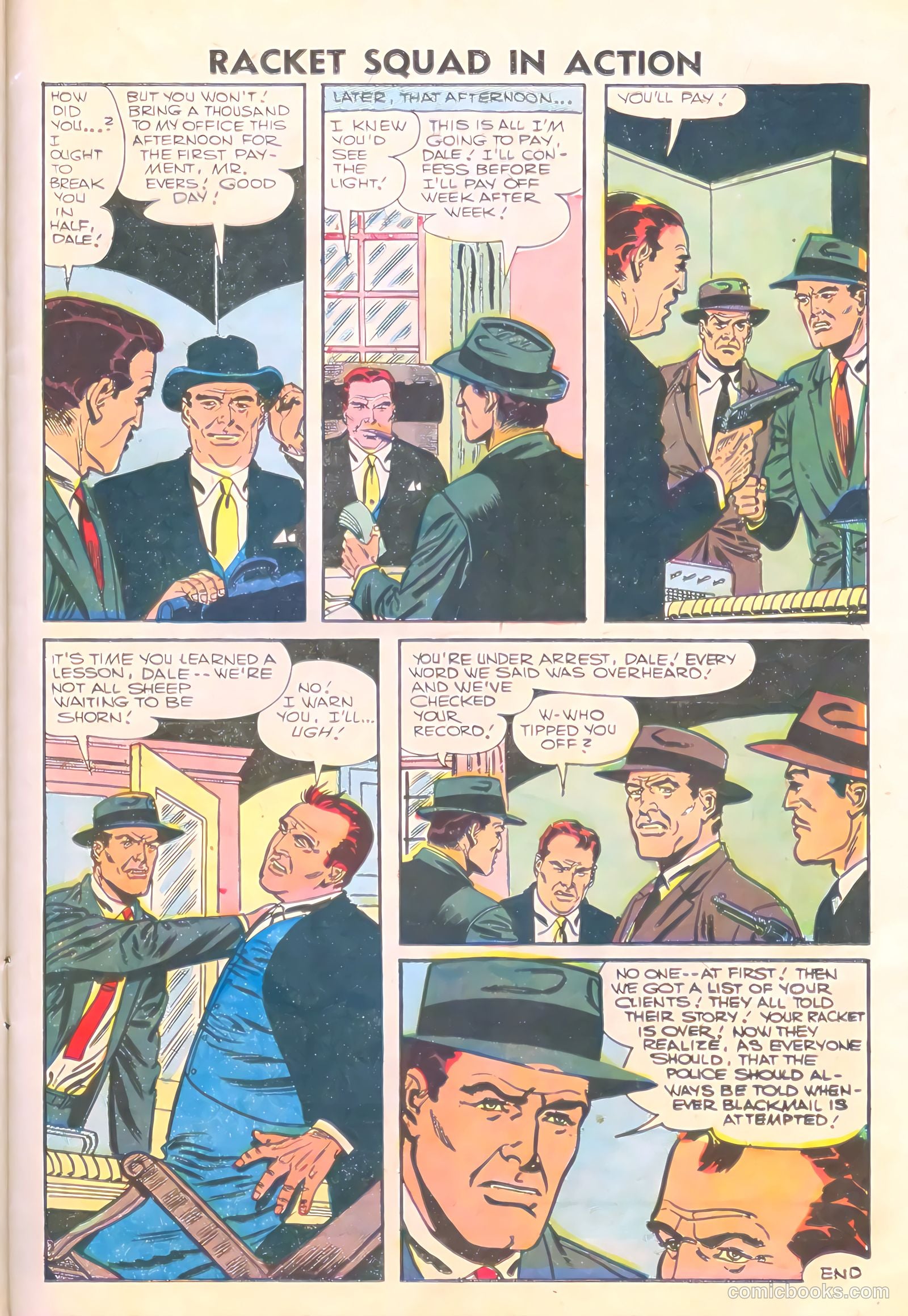 Racket Squad in Action #23 (1956) — page 25 of 36
