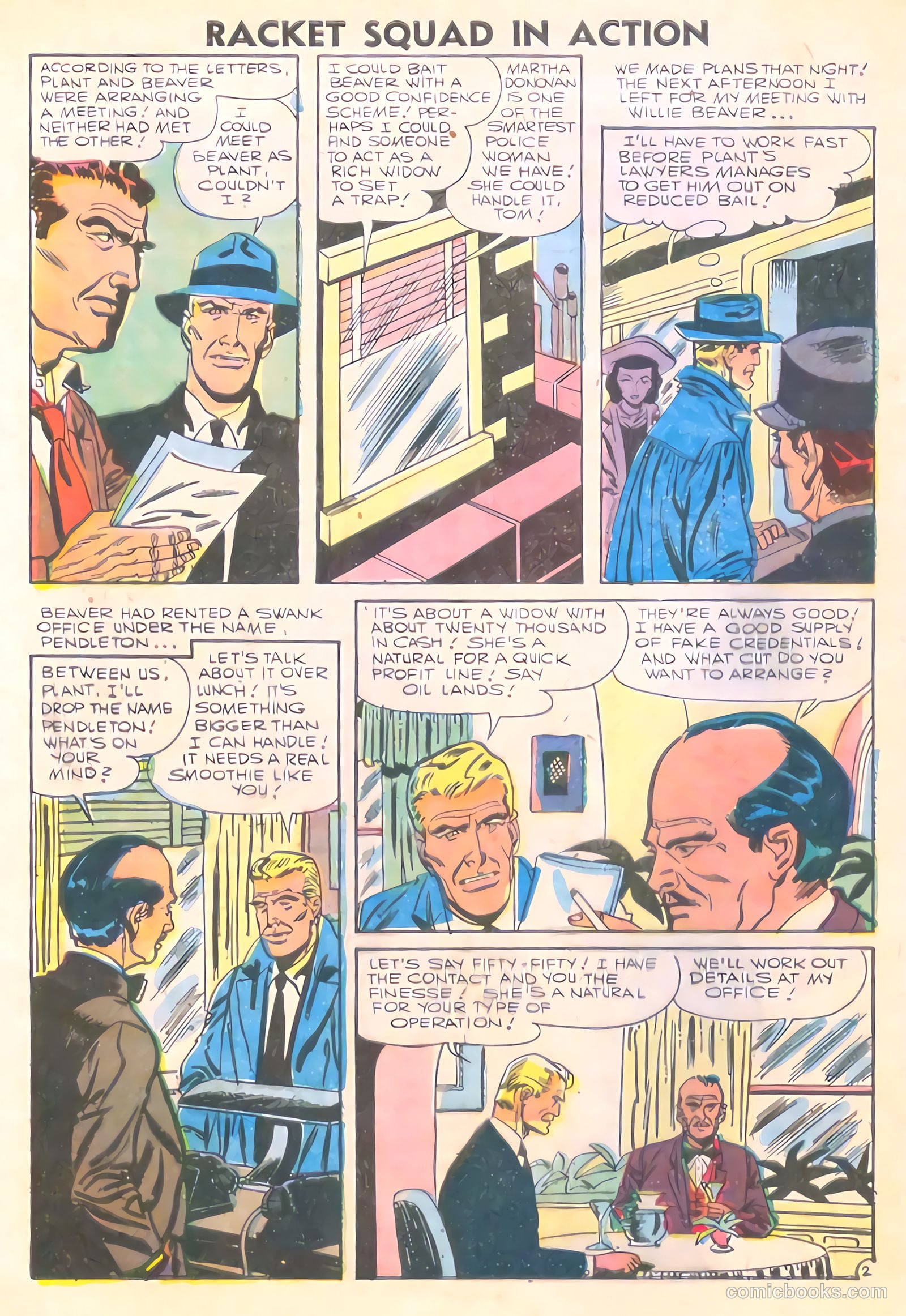 Racket Squad in Action #23 (1956) — page 28 of 36